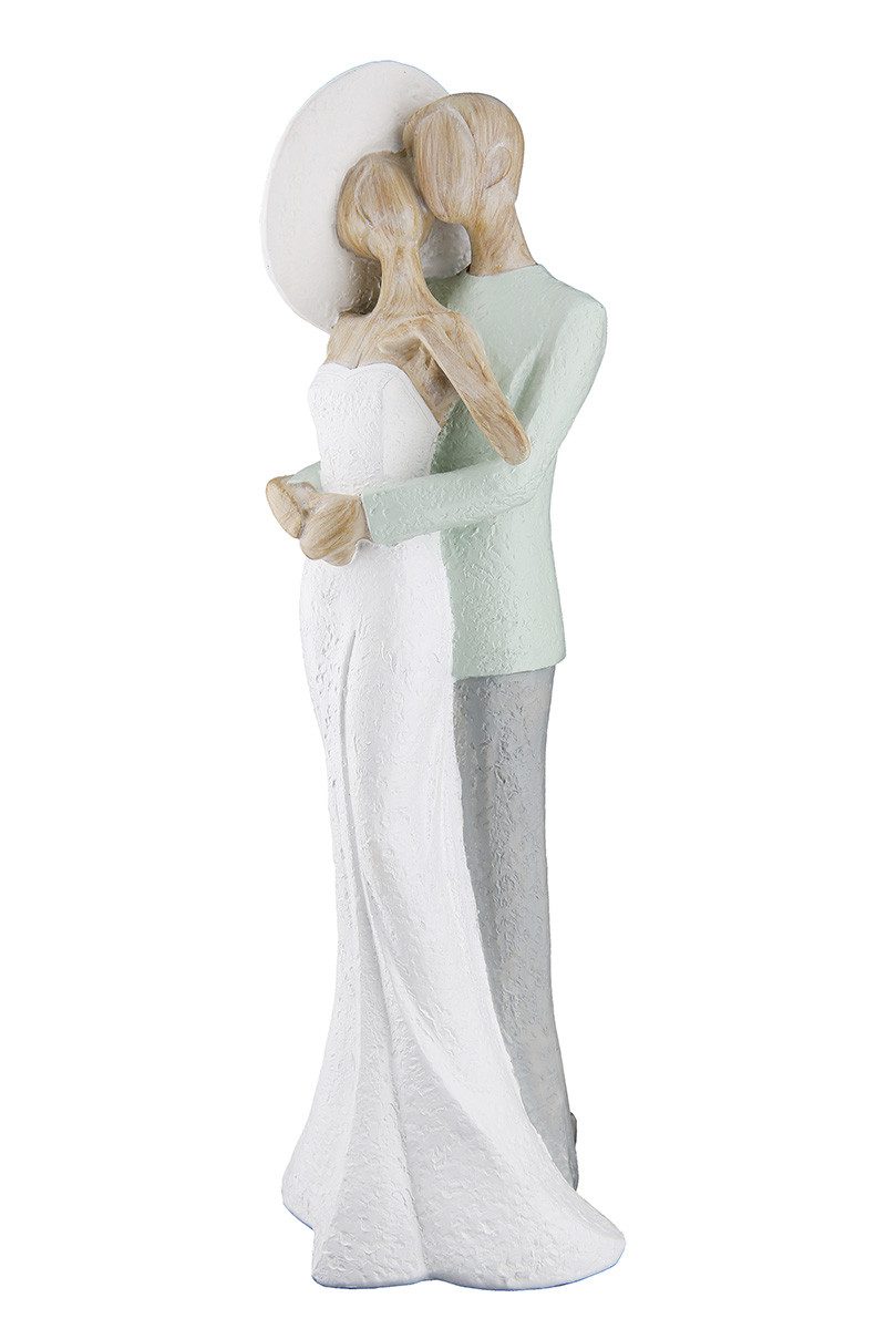 MF Dekofigur Dekofigur Paar Lady Gentleman Elegant Grün Weiß 31 cm (1 St)
