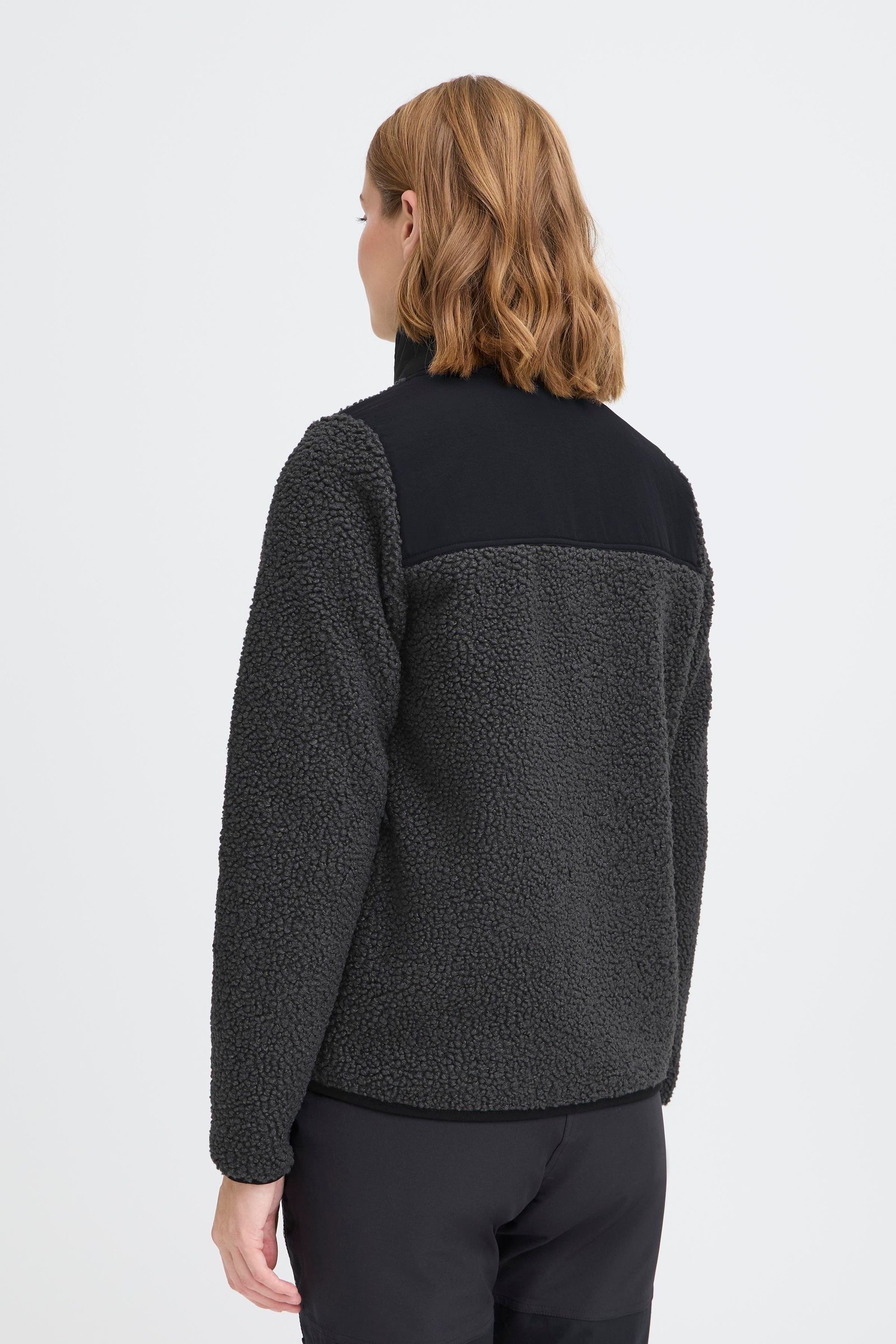 North Bend Plüschjacke NBGalonne W Modische Teddyjacke mit praktischen Taschen