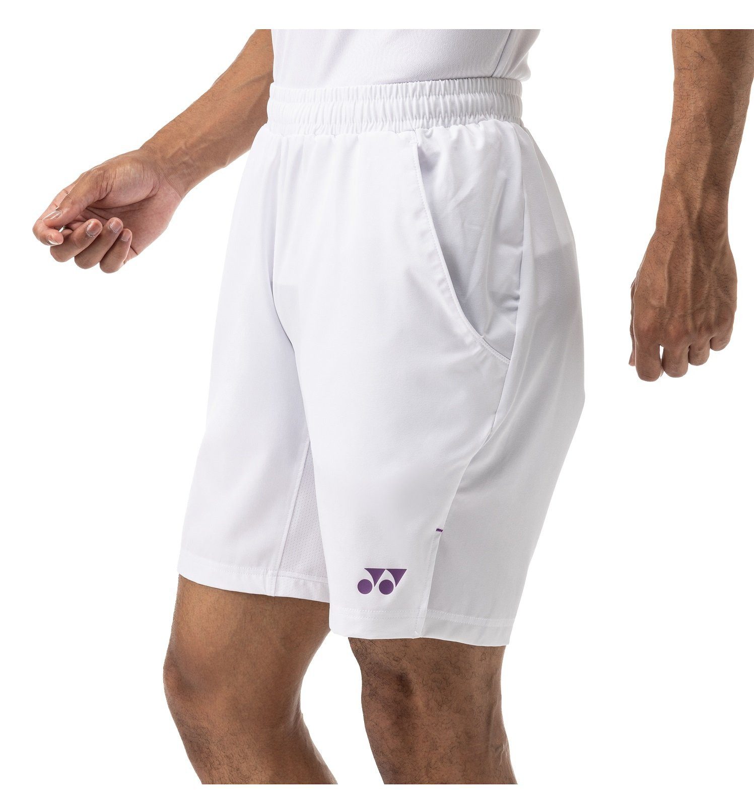 Yonex Shorts Tennishose Wimbledon 2024 kurz weiss Herren