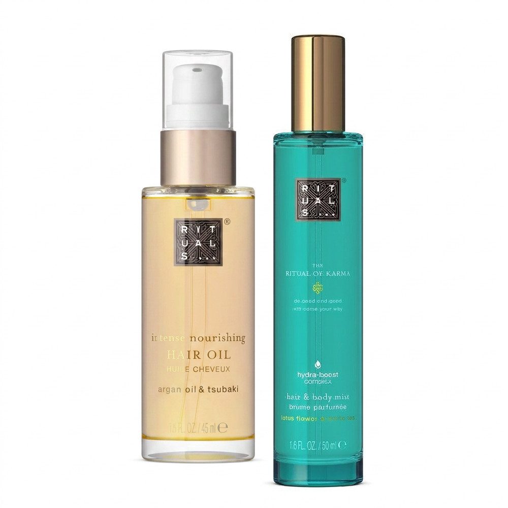 Rituals Haaröl Rituals Hair Care Haaröl und Karma Hair Body Mist Duo, Pflege und Duft für Haare in einem abgestimmten Duo