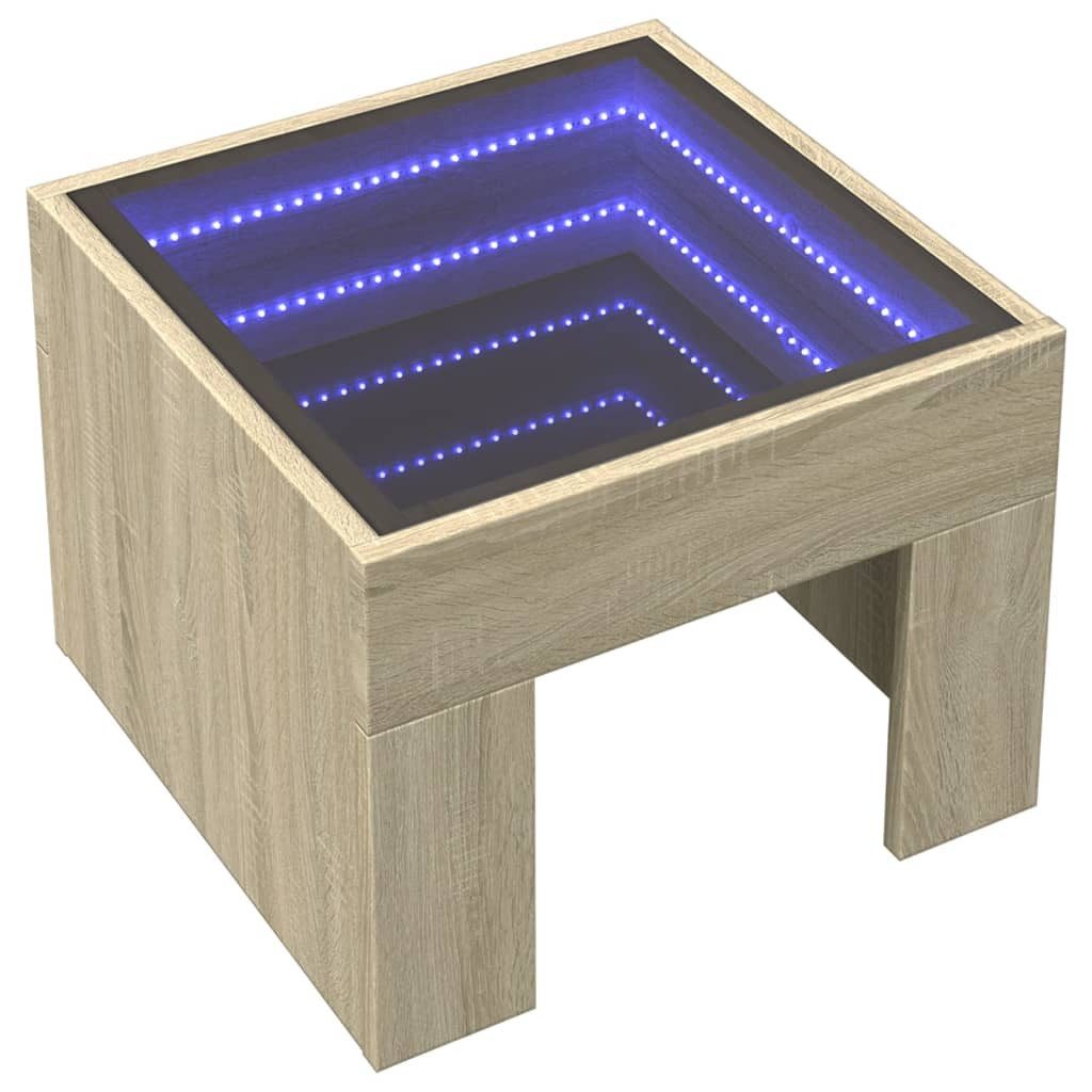 vidaXL Couchtisch Couchtisch mit Infinity-LED Sonoma-Eiche günstig online kaufen
