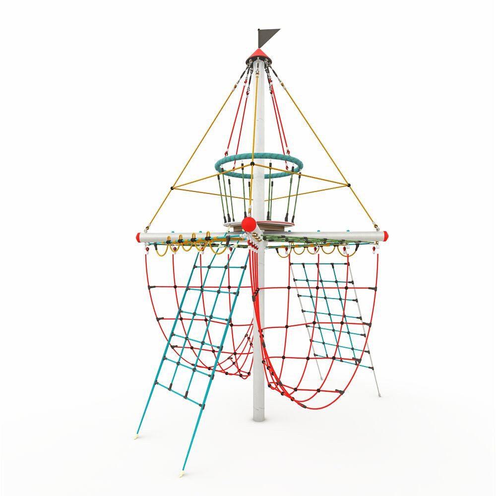 Huck Seiltechnik Klettergerüst Piratenturm Störtebecker, Nach DIN EN 1176 gefertigt