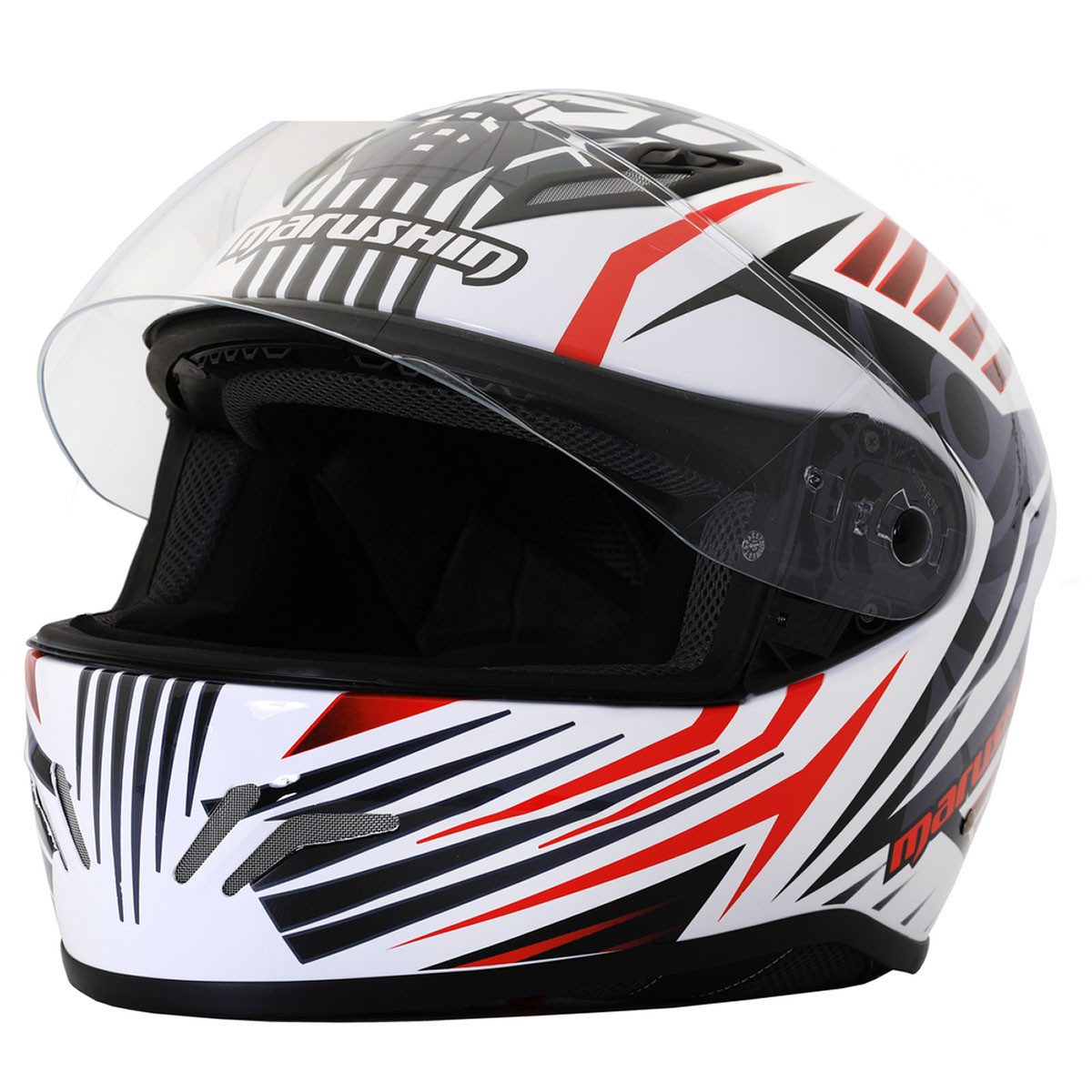 Marushin Motorradhelm Helm-RS3 Samurai, Motorrad Helm Integralhelm komfortabler sportliche Tourenfahrer