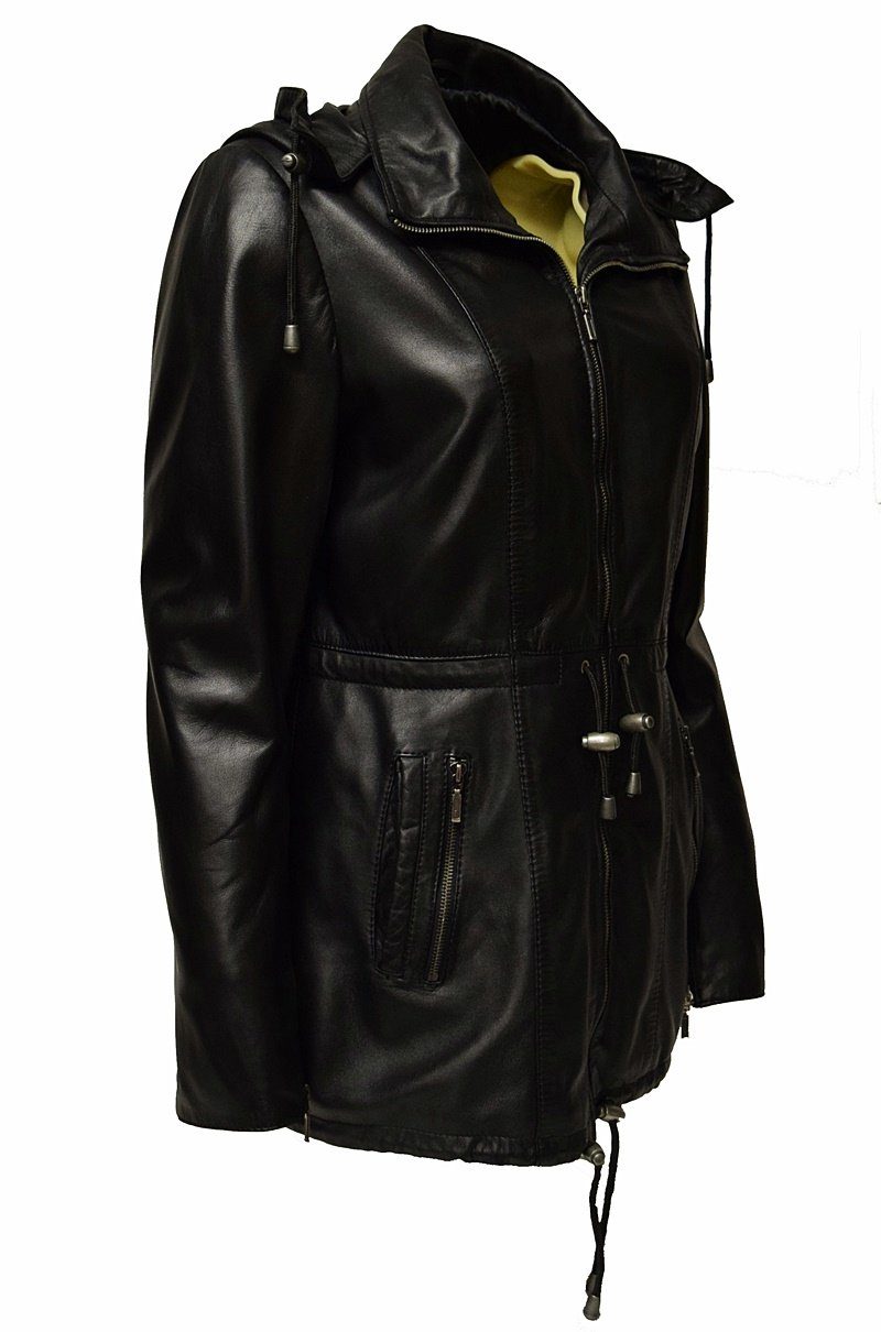 Zimmert Lederjacke Romy mit abnehmbarer Kapuze günstig online kaufen