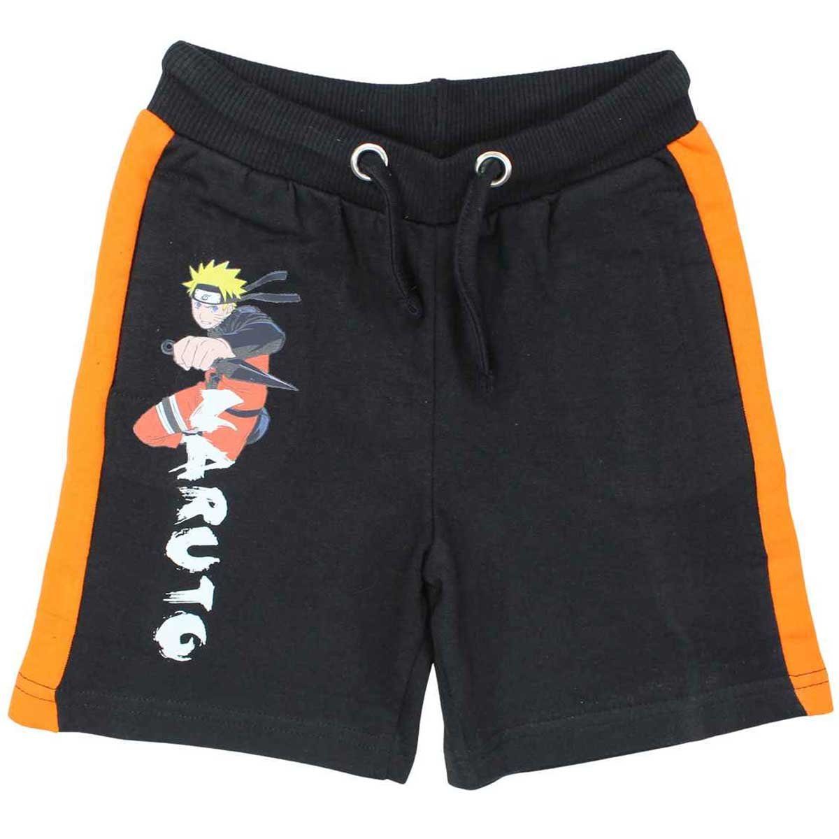 Naruto Shorts Naruto Shippuden Kinder Jungen Shorts 100% Baumwolle Gr. 110 bis 152 Schwarz
