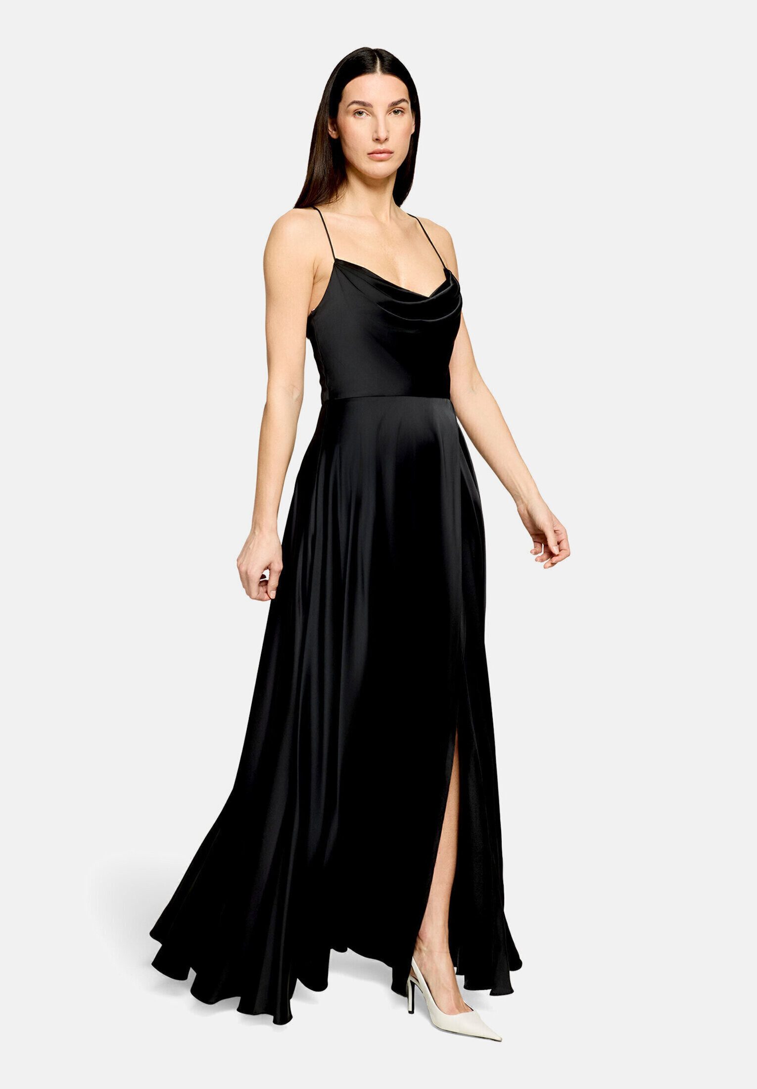 Vera Mont Abendkleid Damen mit Wasserfallausschnitt Material
