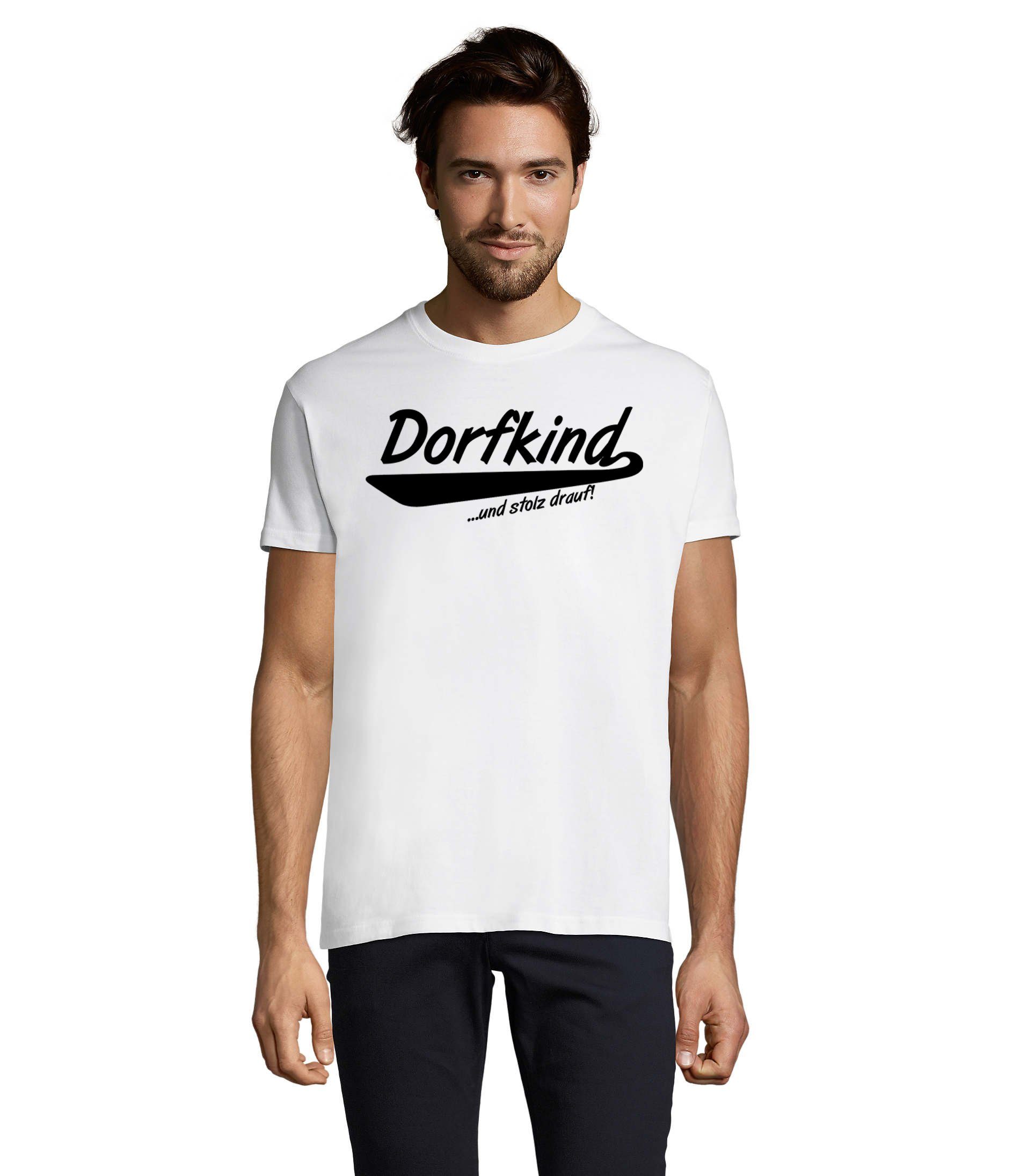 Blondie & Brownie T-Shirt Herren Dorfkind und stolz drauf! Weiss | T-Shirts
