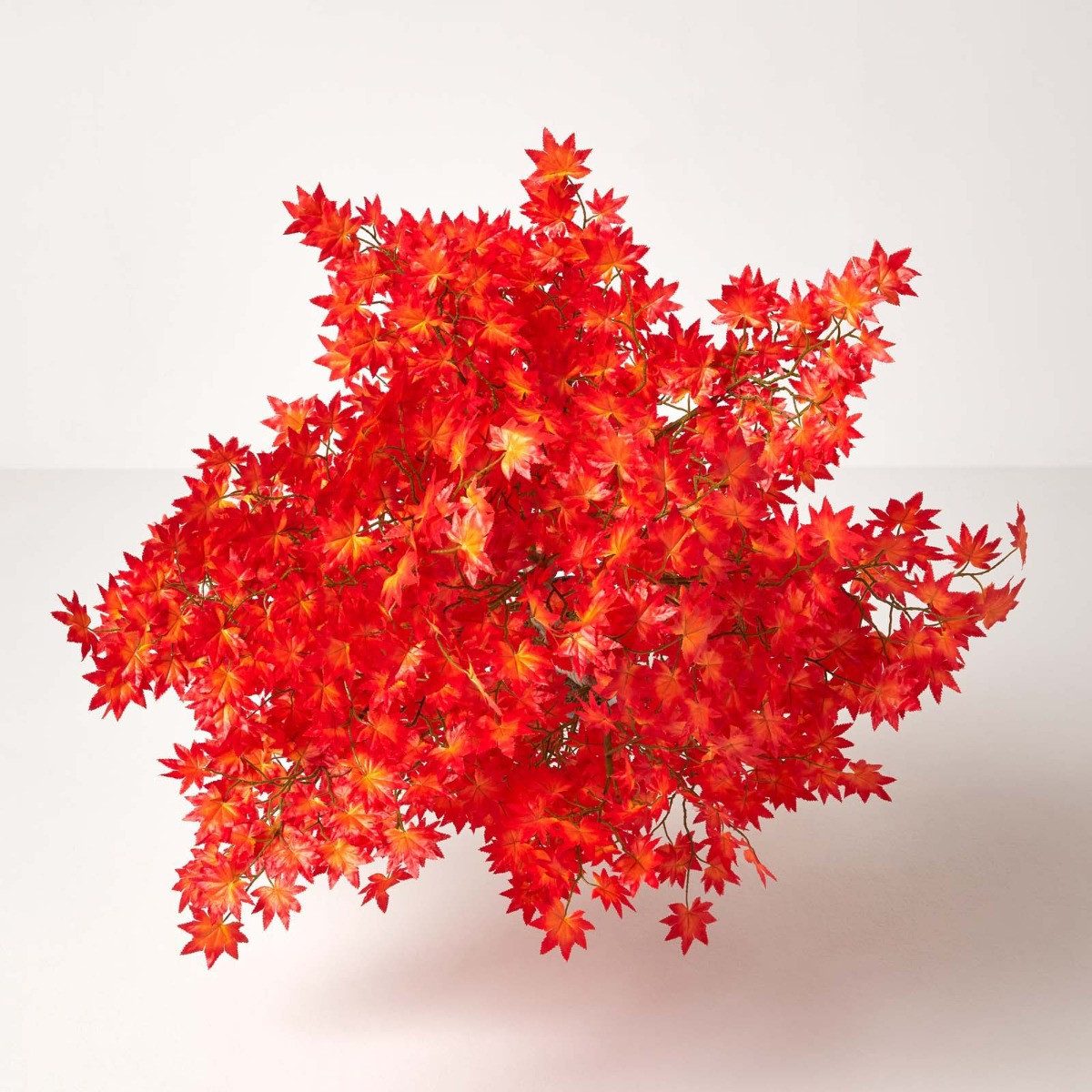 Kunstbaum Kunstbaum Rot/Orange 'Ahornbaum', 160 cm, Homescapes, Höhe 160 cm günstig online kaufen