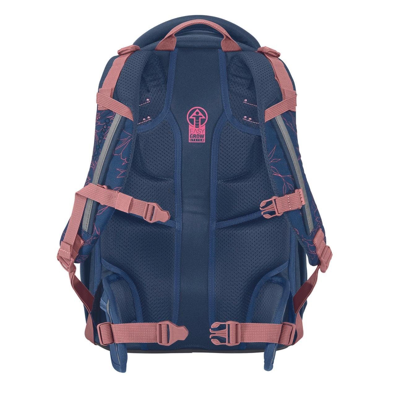 coocazoo Schulranzen Schulrucksack-Set PORTER Sweet Rose 2-teilig (2-teilig), ergonomisch, Körpergröße: 135 - 180 cm, reflektiert