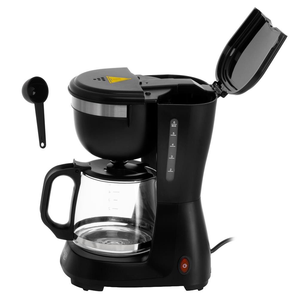 ADLER EUROPE Filterkaffeemaschine AD 4381b, 0,6l Kaffeekanne, Papierfilter Größe Nr. 1, Nylonfilter, Kaffeemaschine, Warmhaltefunktion, Tropfstopp, schwarz
