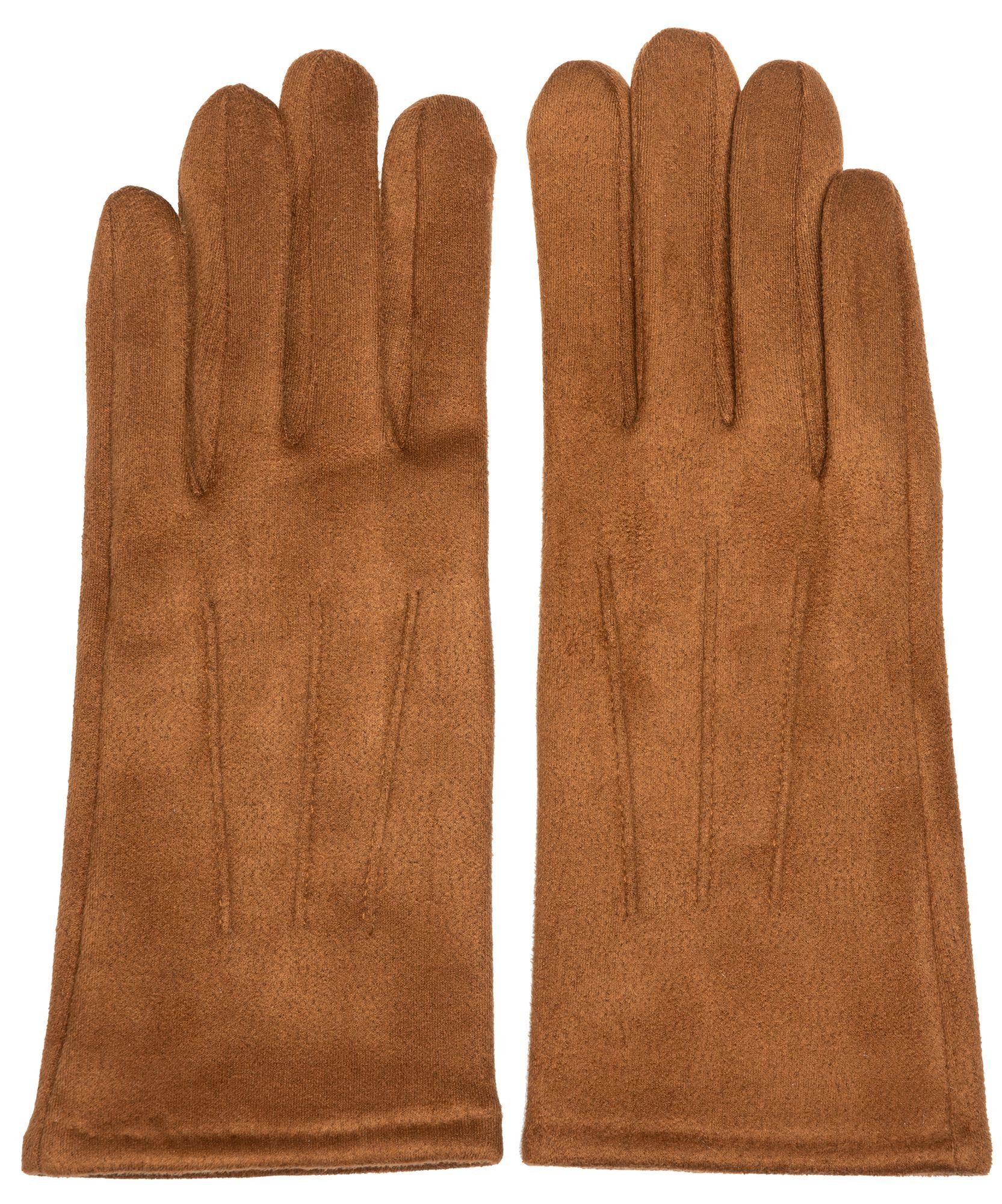 Caspar Strickhandschuhe GLV014 klassisch elegante uni günstig online kaufen