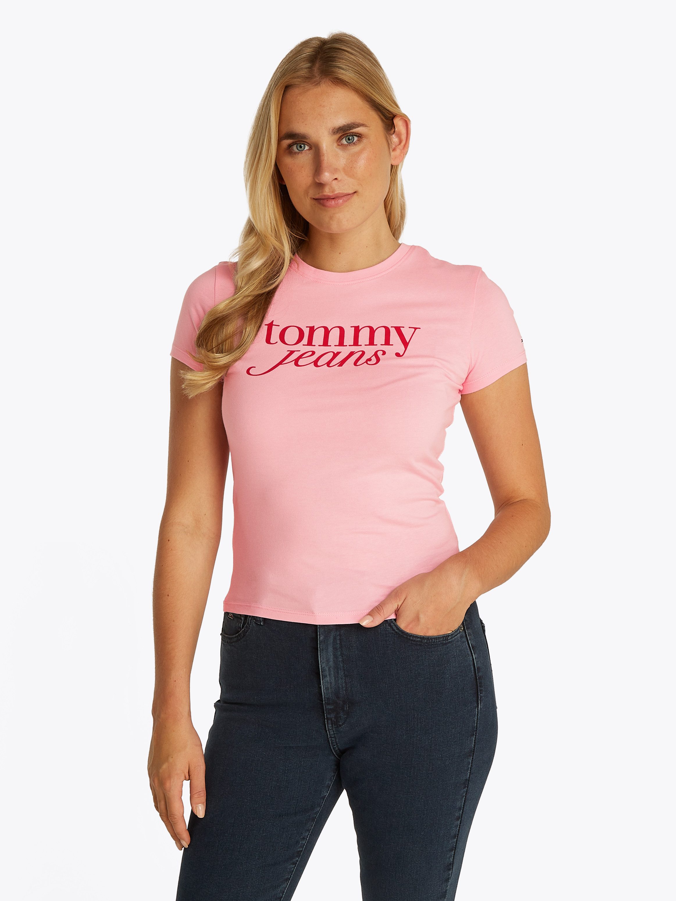Tommy Jeans T-Shirt TJW 2PACK ESSENTIAL LOGO TEE (Packung, 2-tlg) mit Logod günstig online kaufen
