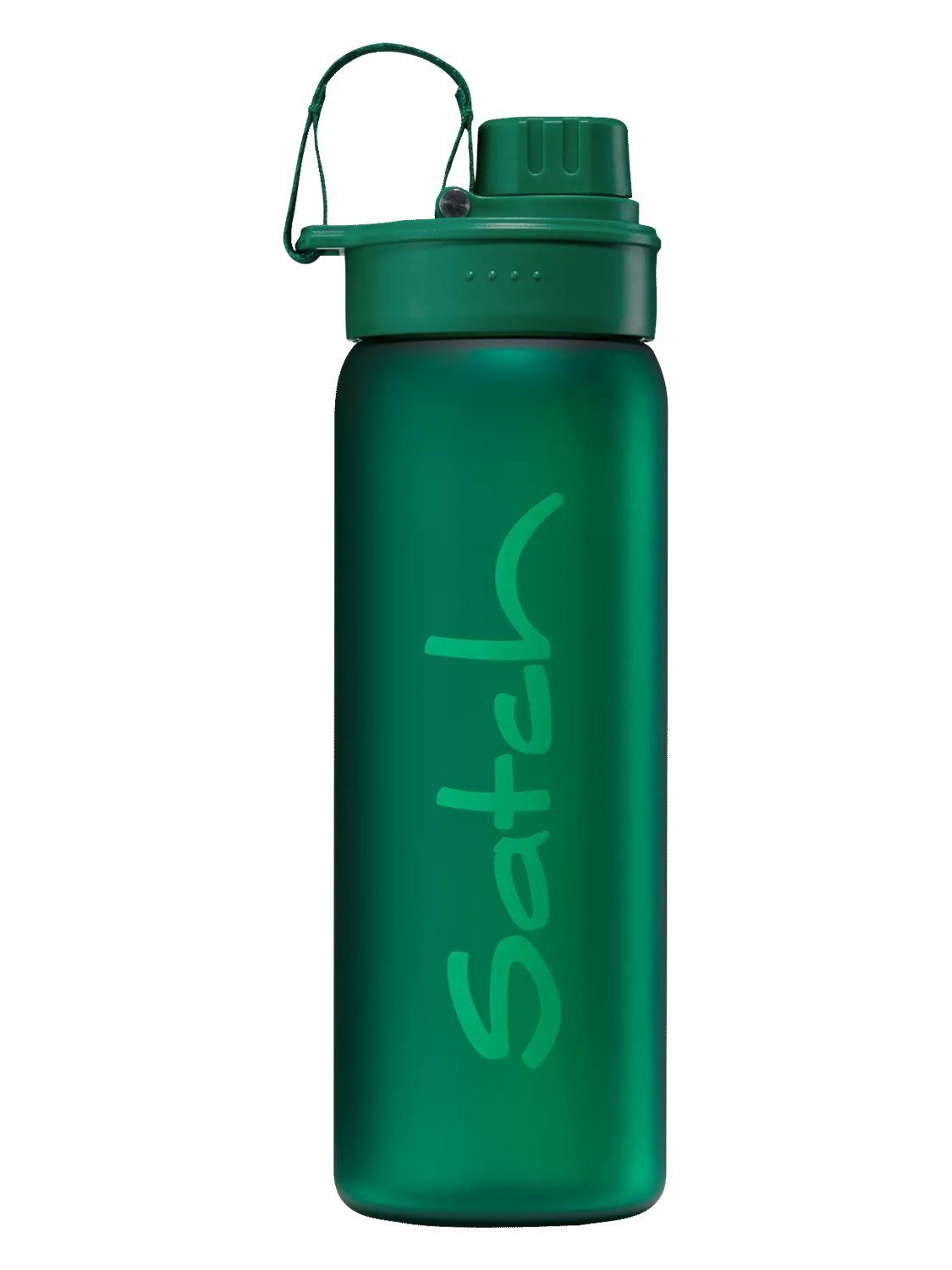 Satch Trinkflasche Kunststoff Trinkflasche 0,65 l Grün, Spülmaschinengeeignet (65°C), auslaufsicher, BPA-frei