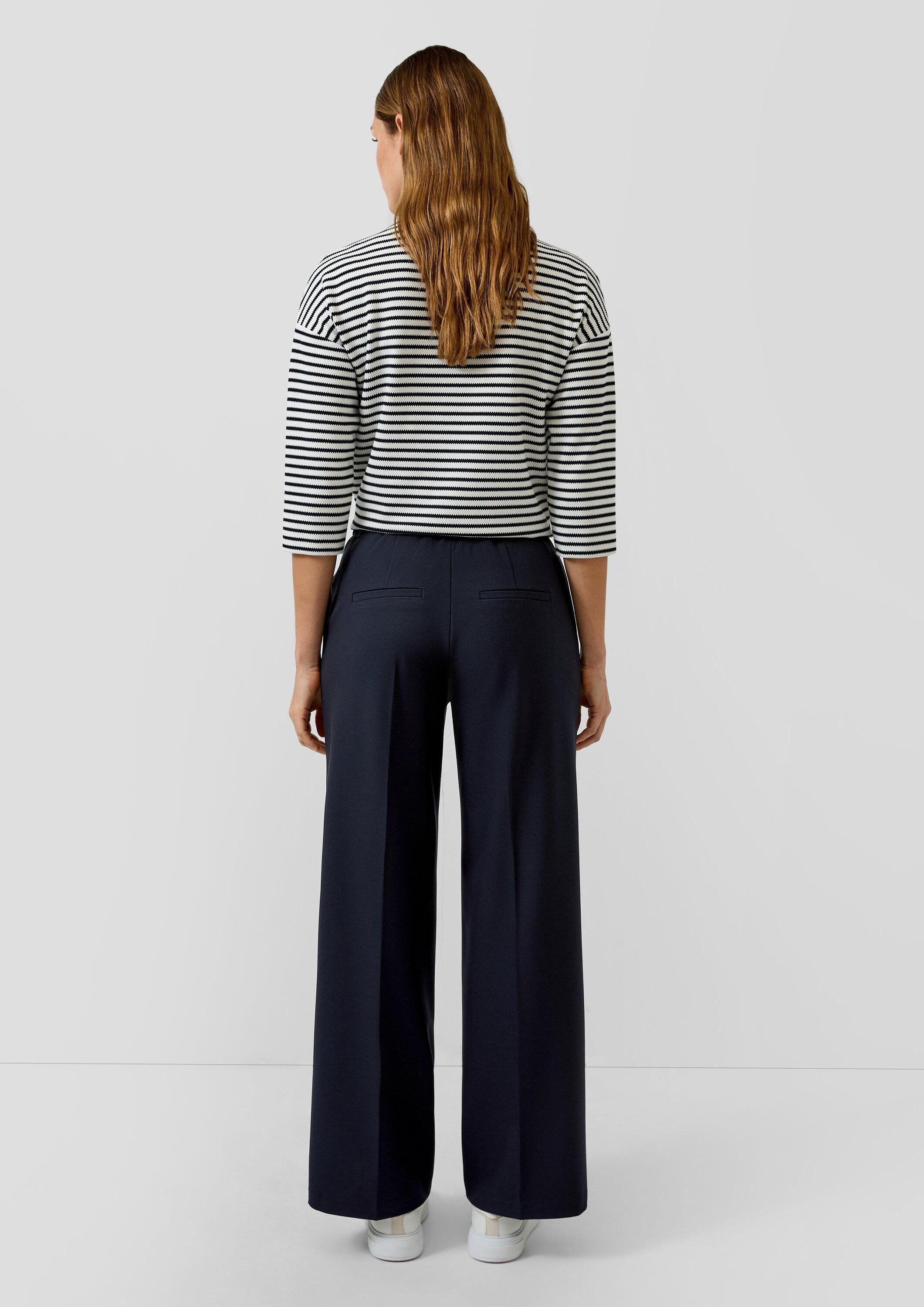 s.Oliver Chinos Hose Comfort-Fit-Hose aus Twill mit Biesen