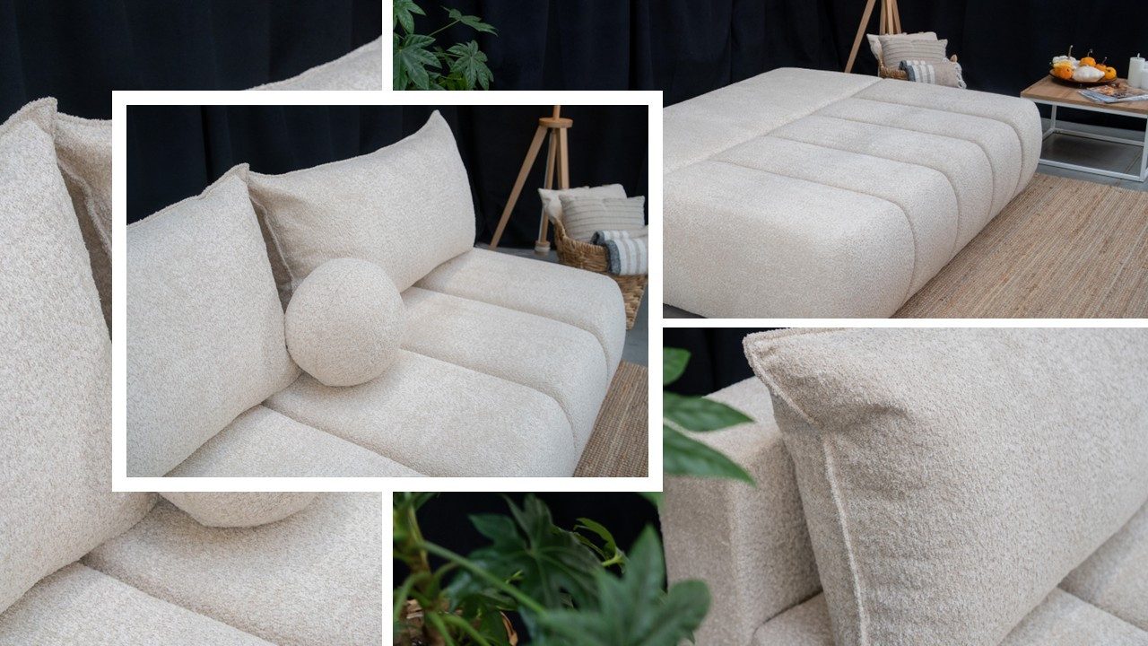 Kaiser Möbel Schlafsofa Dreisitziges Sofa PIANO mit Schlaffunktion, Komfortabel, praktisch und freistehend