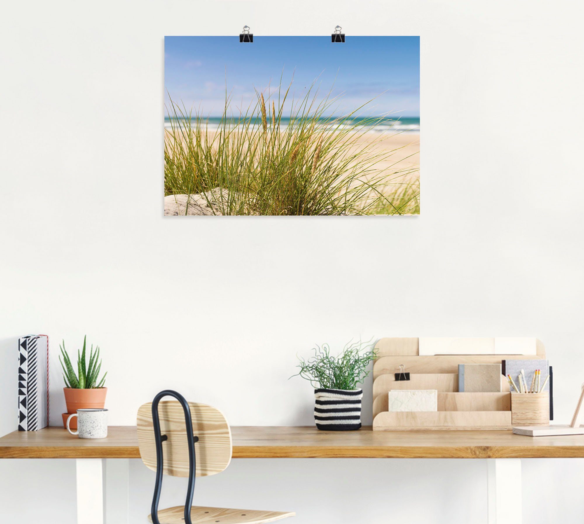 Artland Wandbild Dünengras, Strand (1 St), als Leinwandbild, Poster in verschied. Größen