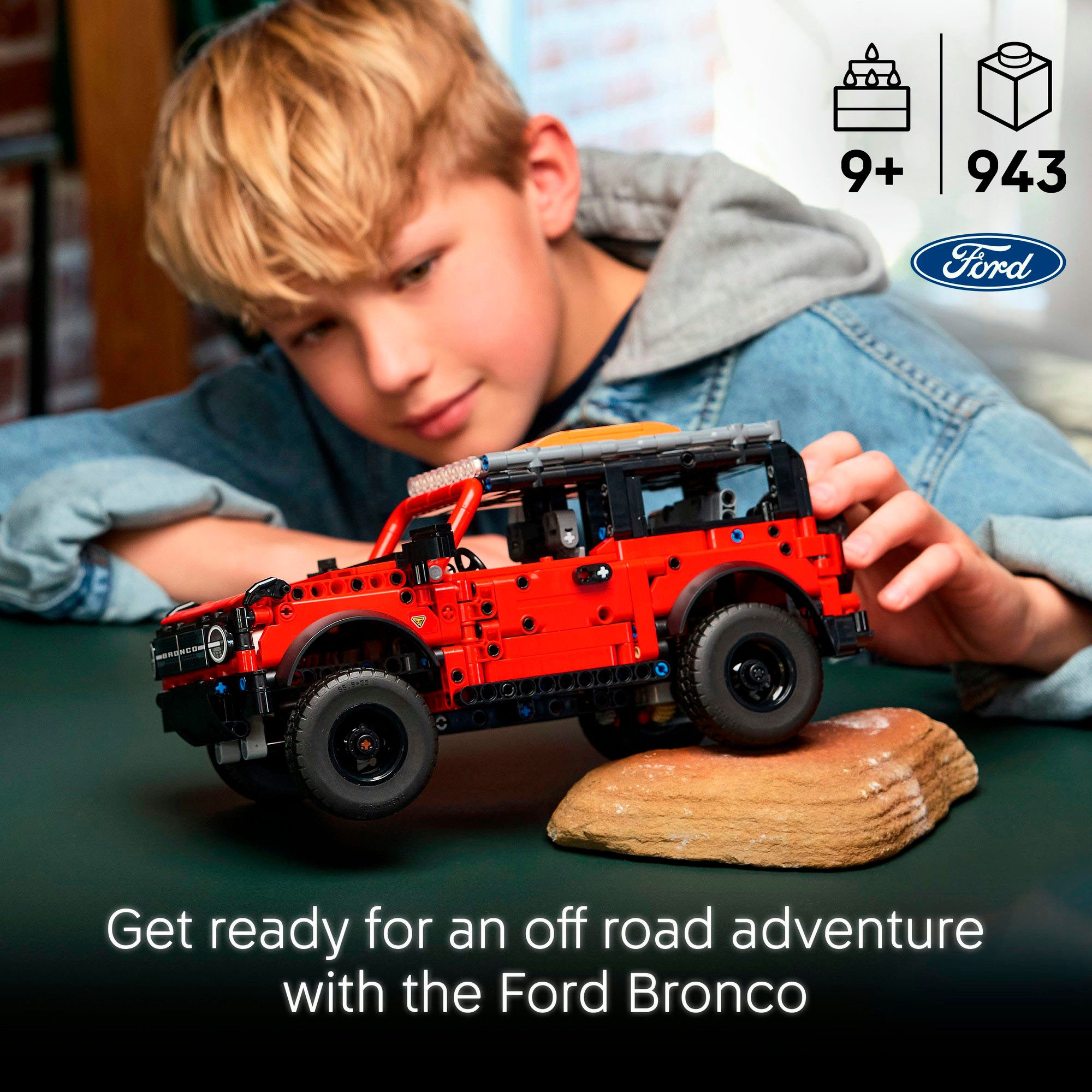 LEGO® Ford Bronco Offroader (42213), LEGO Technic Konstruktionsspielsteine, (943 St), Made in Europe