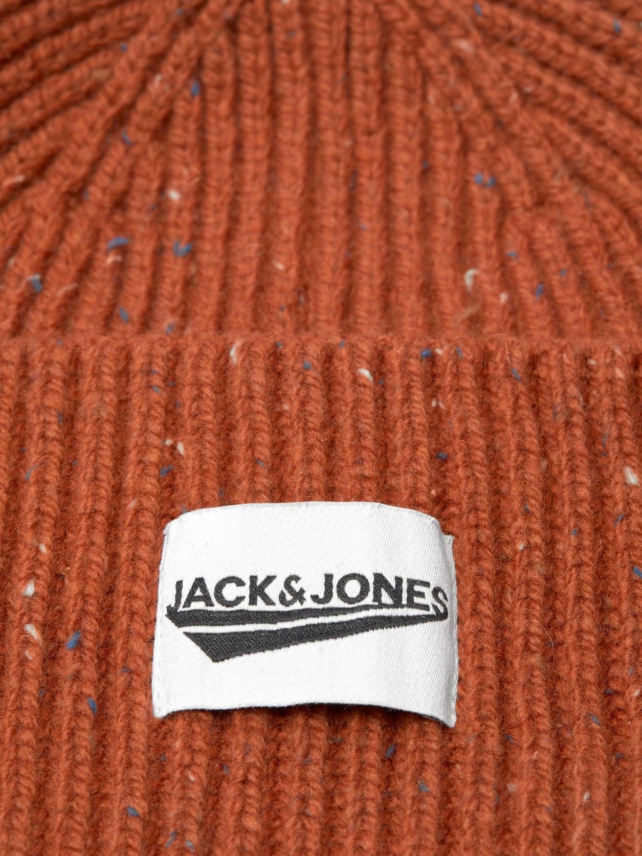 Mütze Jones Beanie Strickmütze Rot Kopfbedeckung Jack JACIVAR 4674 Winter in & Gerippte