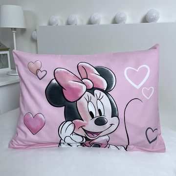 Babybettwäsche Wendebettwäsche Minnie Mouse 2tlg. Baumwolle 100x135 cm + 40x60 cm, Disney, Baumwolle, 2 teilig