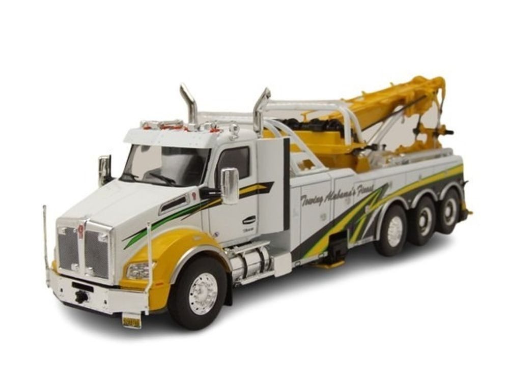 ixo Models Modellauto Kenworth T880 Wrecker Abschlepper 2018 weiß gelb, Maßstab 1:43