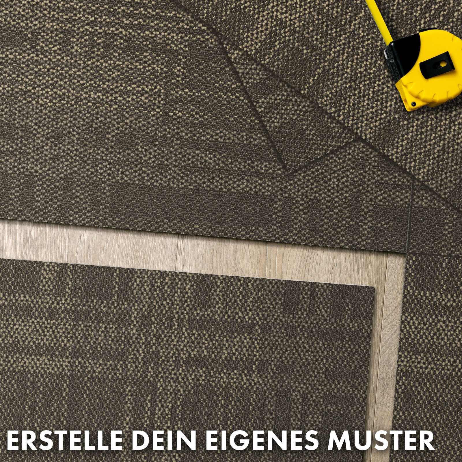 Kubus Teppichfliese Linea, schalldämmend & antistatisch, günstig online kaufen