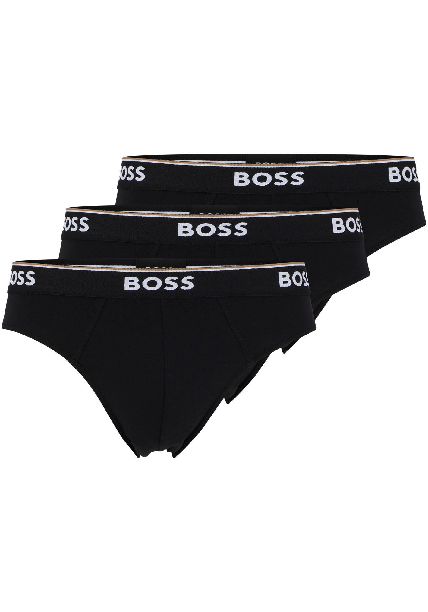 BOSS Slip (Packung, 3er-Pack) mit Logo Webbund black
