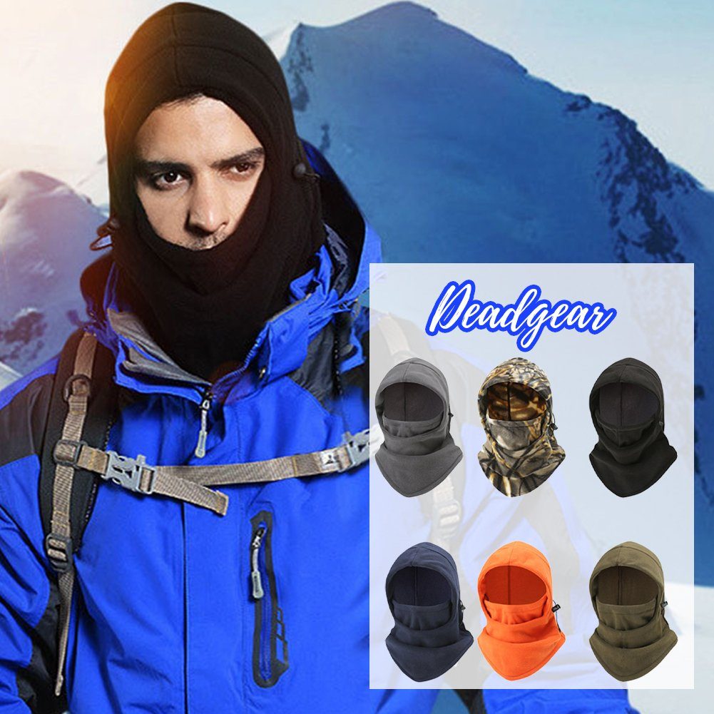 Skimütze Unisex, Farbe Blusmart Outdoor-Radsport-Kopfbedeckung, orange Outdoor-Gesichtsabdeckung