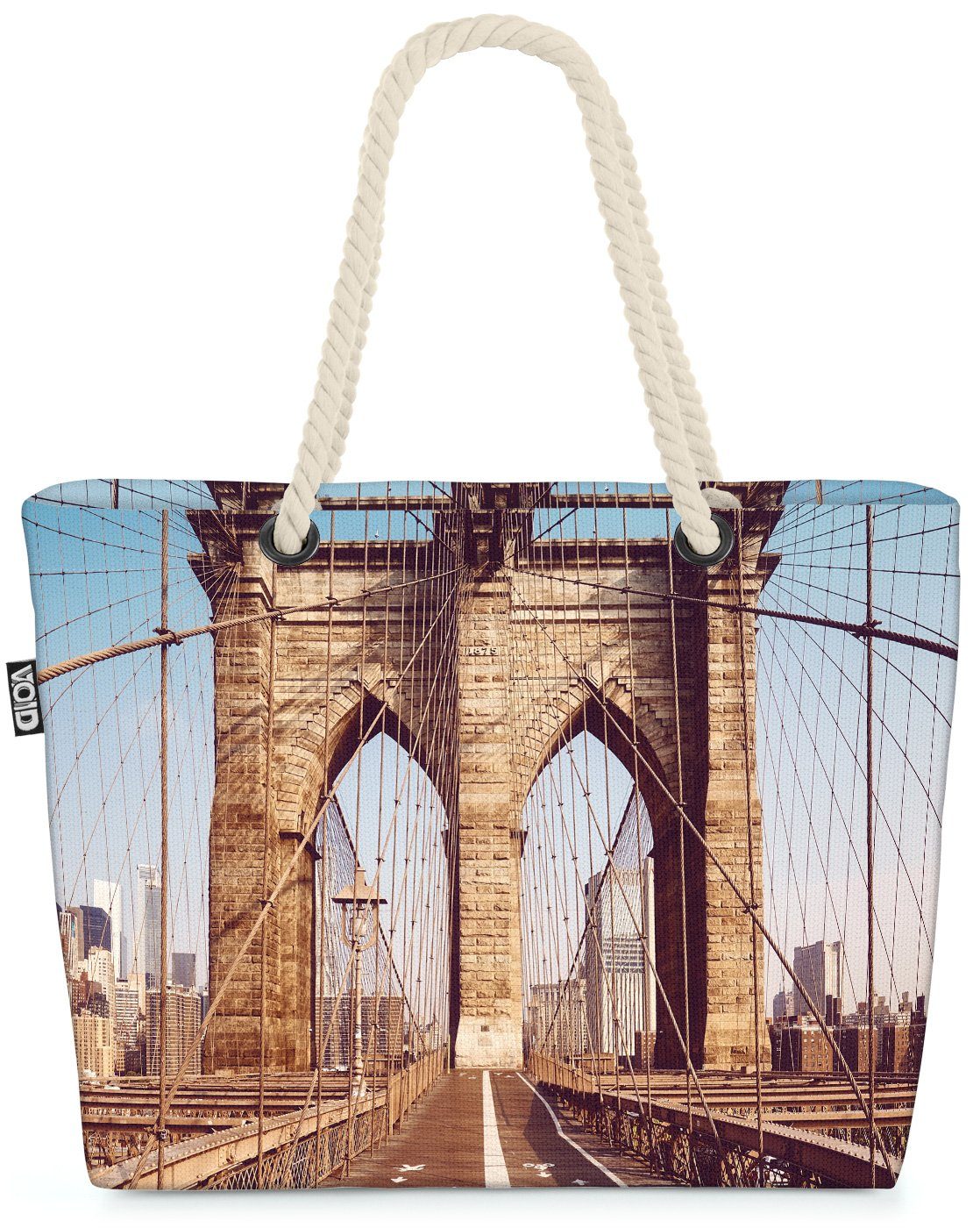 Bridge Beach Brooklyn Staten Strandtasche Vereinigte USA York VOID New Bag City (1-tlg), Brücke Amerika