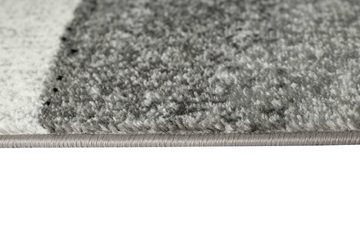 Teppich Moderner Wohnzimmer Teppich Wellen Design in schwarz grau anthrazit - pflegeleicht & strapazierfähig, Teppich-Traum, rechteckig, Höhe: 8 mm
