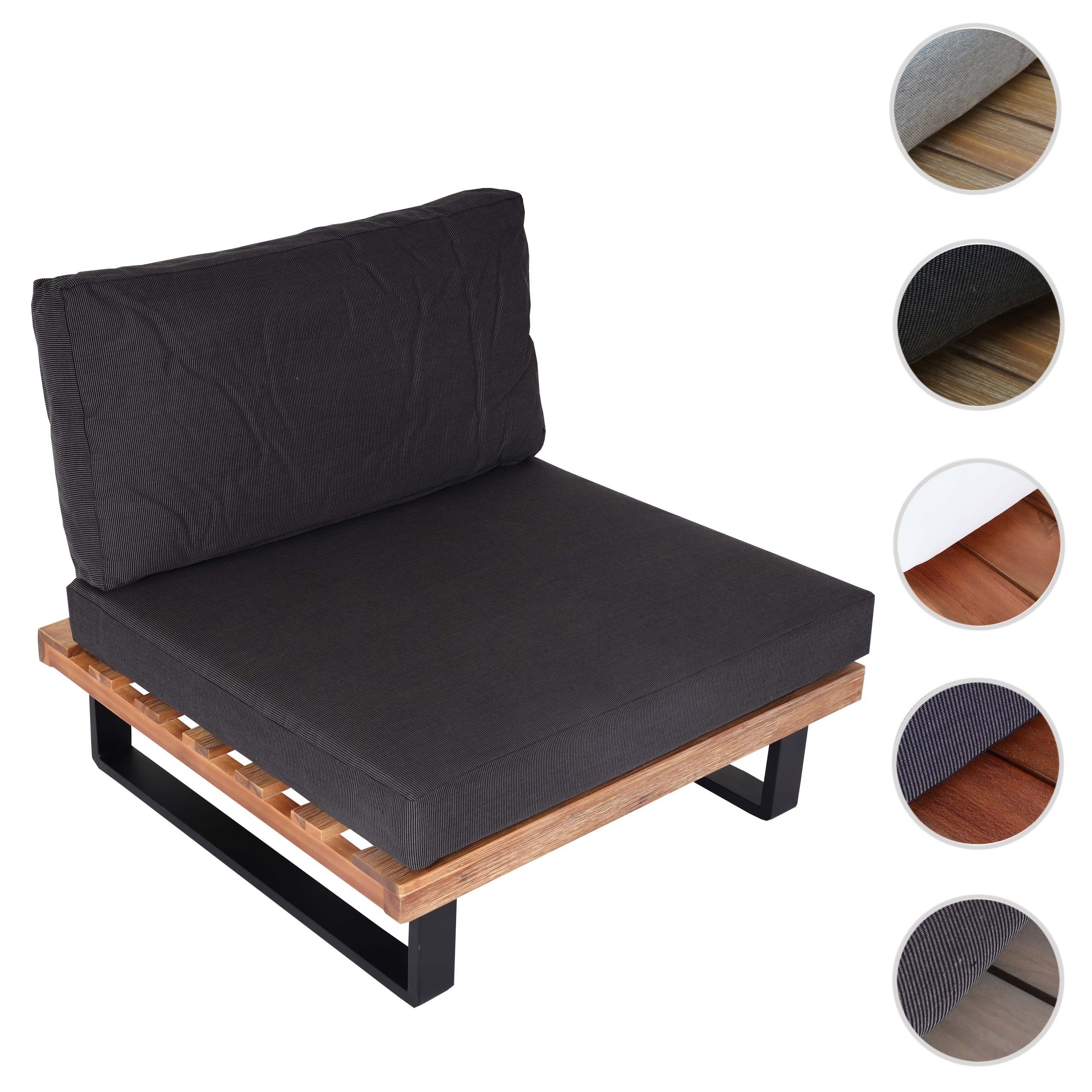 MCW Gartenlounge-Sessel MCW-H54-S, 10cm Polsterdicke, Hohe Stoffqualität 230g/m², wasserabweisender Bezug
