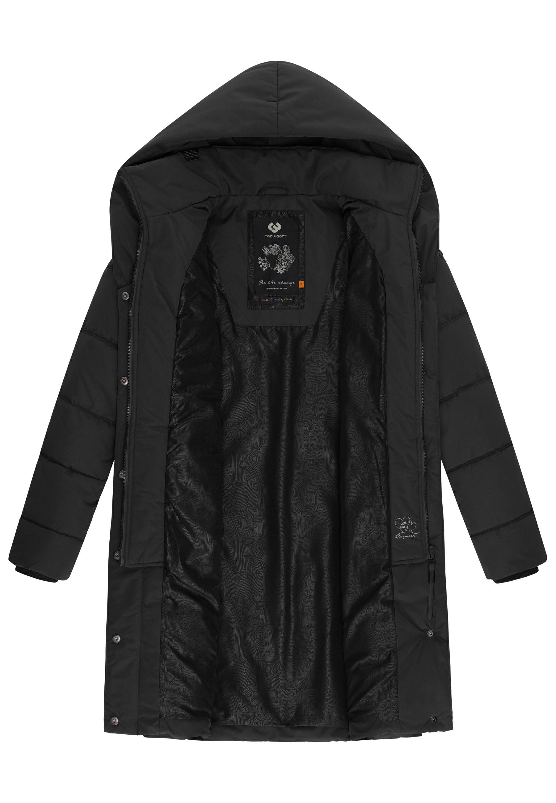 Ragwear Steppmantel Natalka stylischer, gesteppter Winterparka mit gefütterter Kapuze