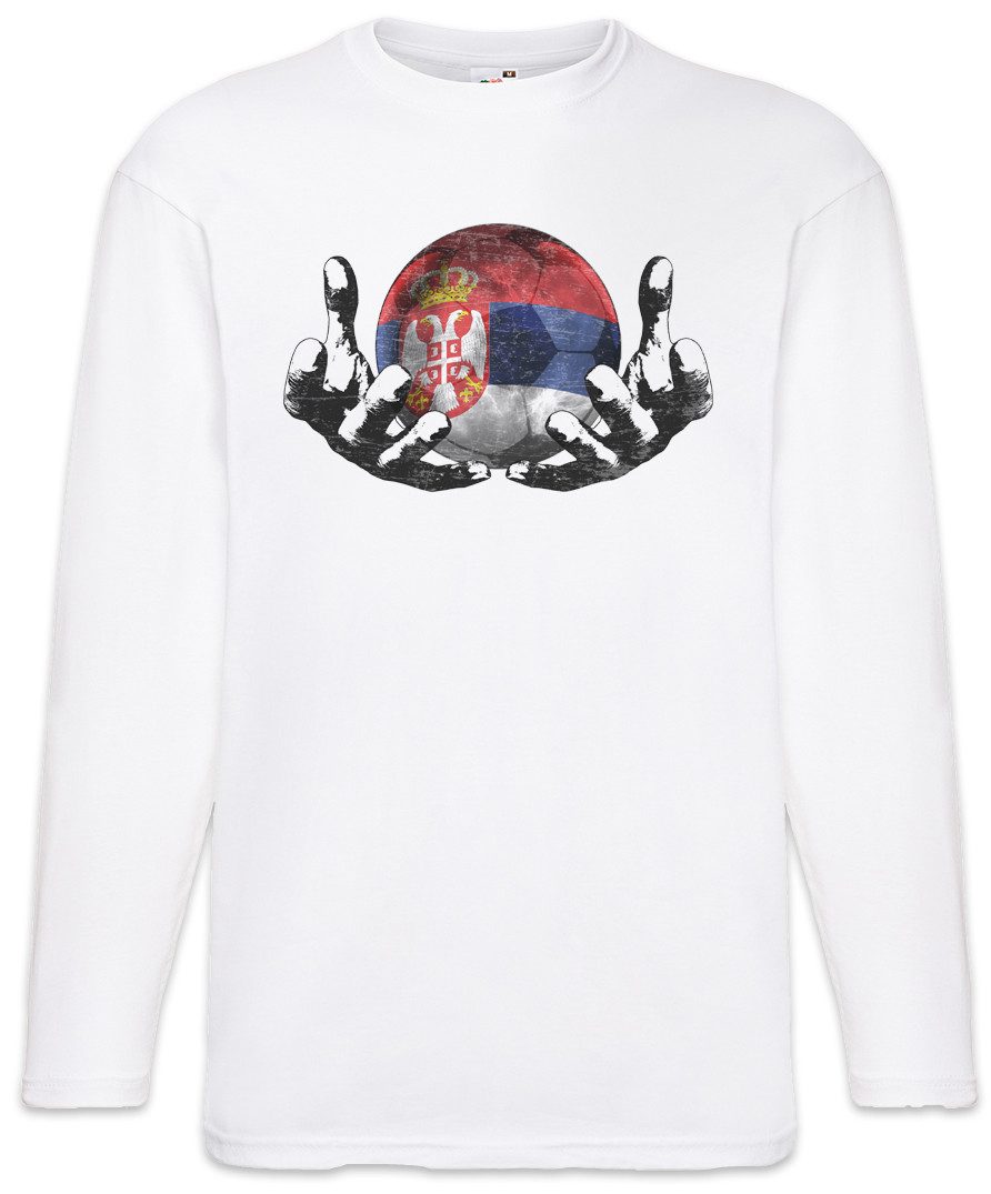 Langarmshirt Serbia Football Magic Ball Langarm T-Shirt Serbien Serbisch Serbische