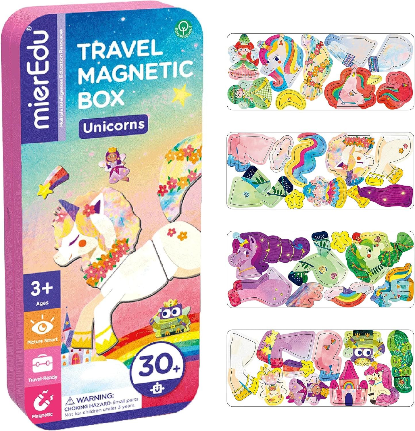 MIEREDU Lernspielzeug Magnetpuzzle Magnetspiel-Box Prinzessin Einhorn günstig online kaufen