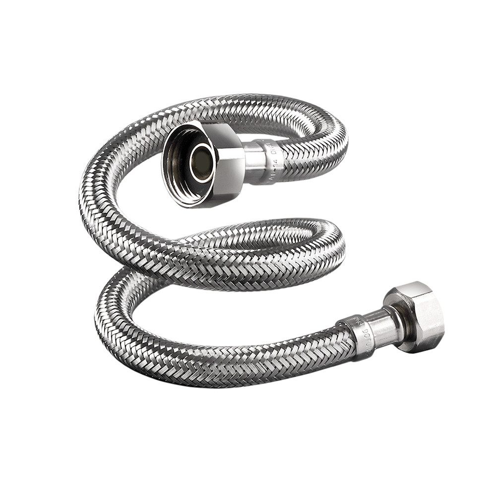 TUCAI Flexschlauch Edelstahl Trinkwasser Panzerschlauch IG/IG 3/8" DN8 150mm DVGW, (1 St)