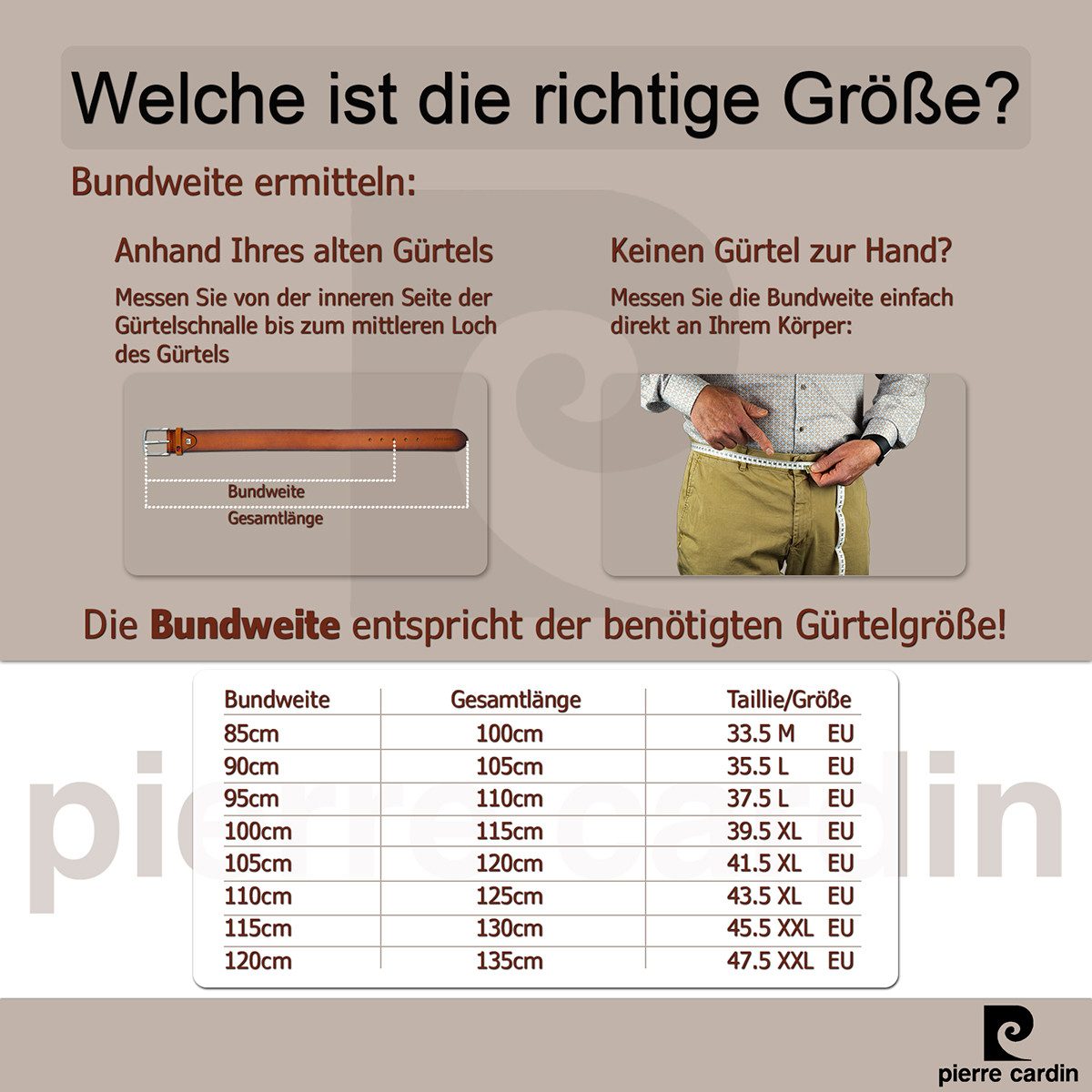 Pierre Cardin Ledergürtel