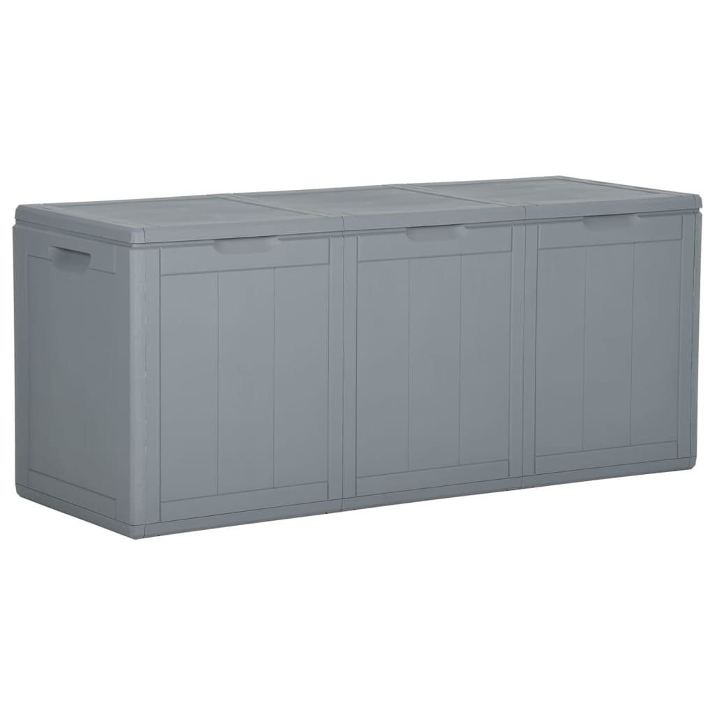 furnicato Gartenbox Garten-Aufbewahrungsbox 270 L Grau günstig online kaufen