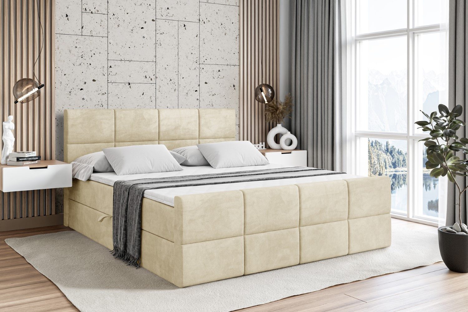ALTDECOR Boxbett ARDENI-Z (Multipocket-Matratze H4, H3 Matratze Bonellfeder günstig online kaufen