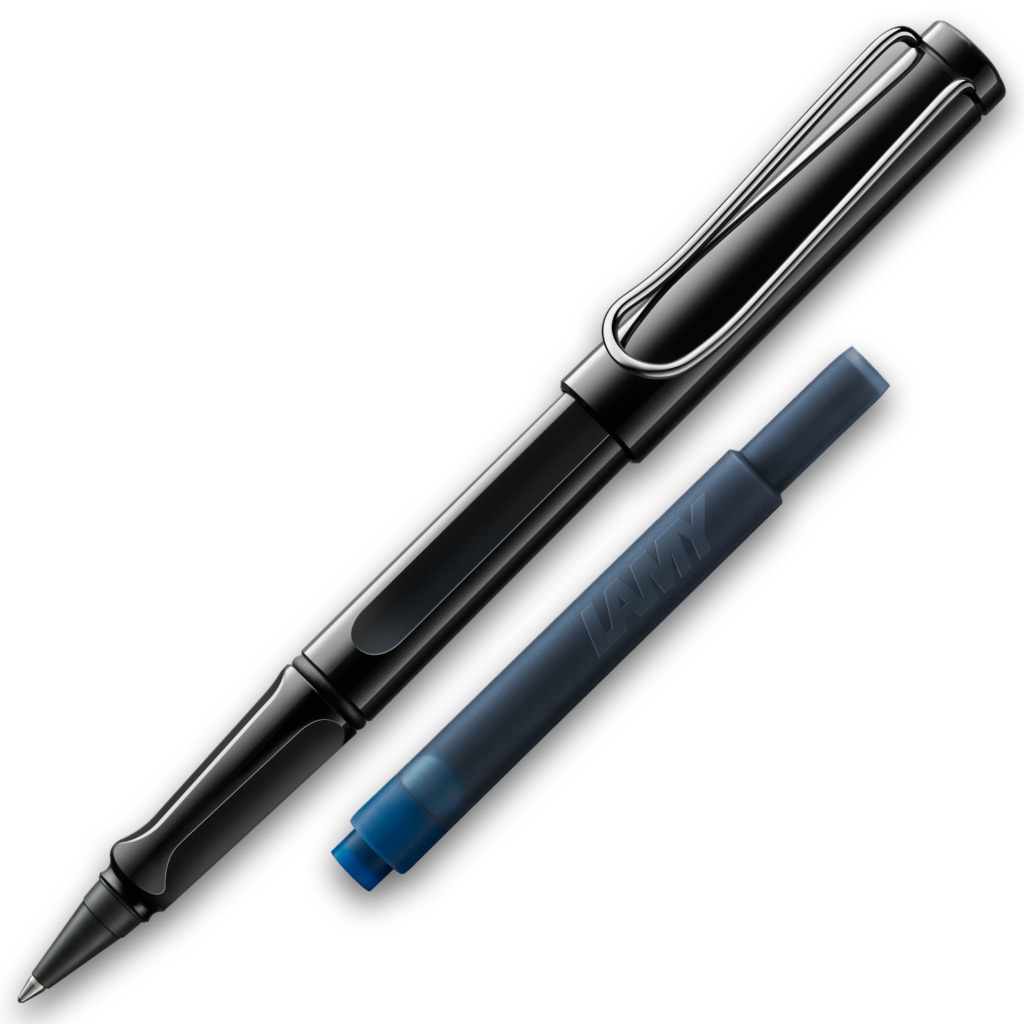 LAMY Tintenroller LAMY Tintenroller Safari Schwarz ROLL-INK Füller ergonomisch mit lösch