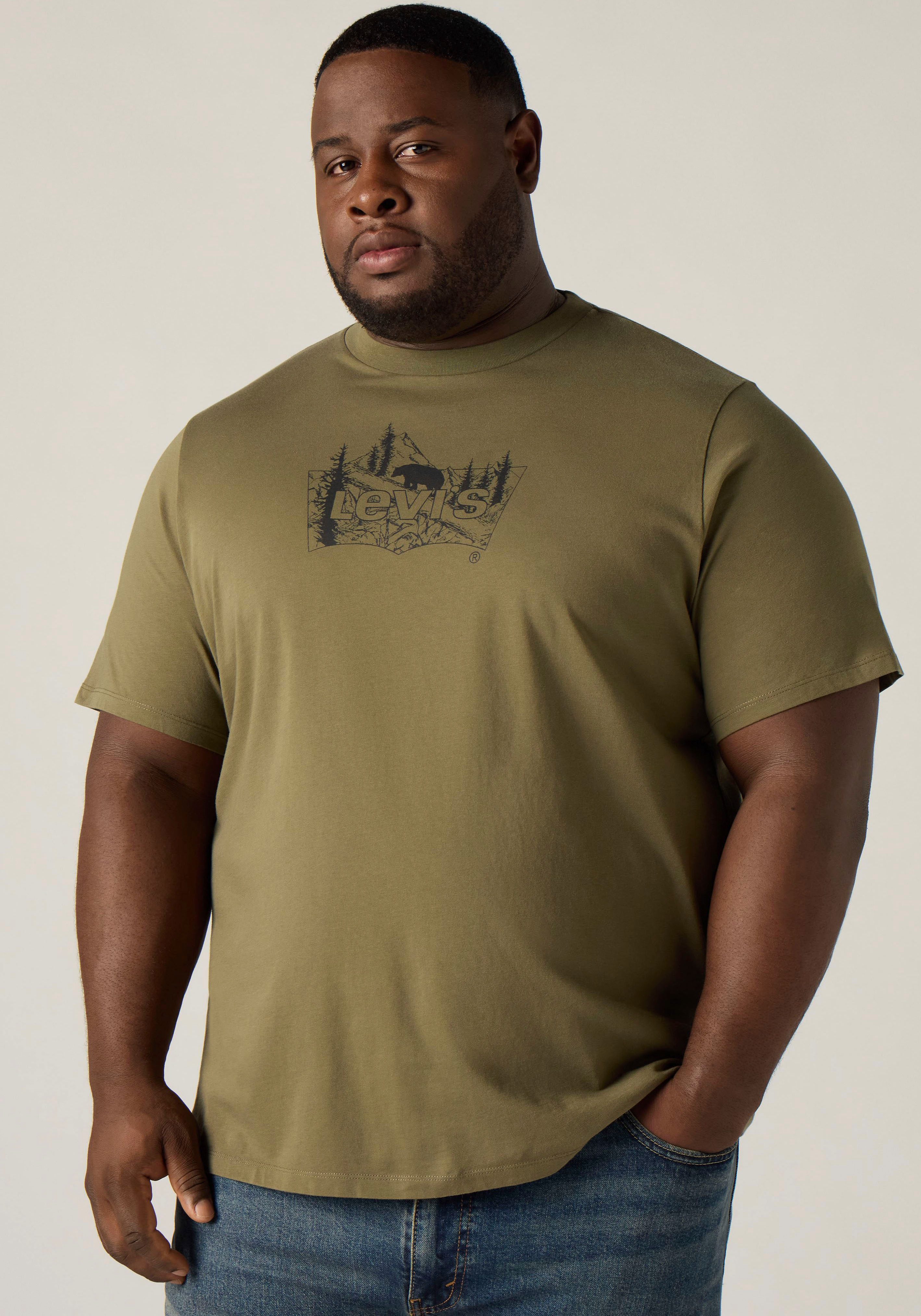 Levi's® Plus T-Shirt LSE B&T BIG GRAPHIC TEE mit Logostickerei auf der Brust – Bild 2 von 5