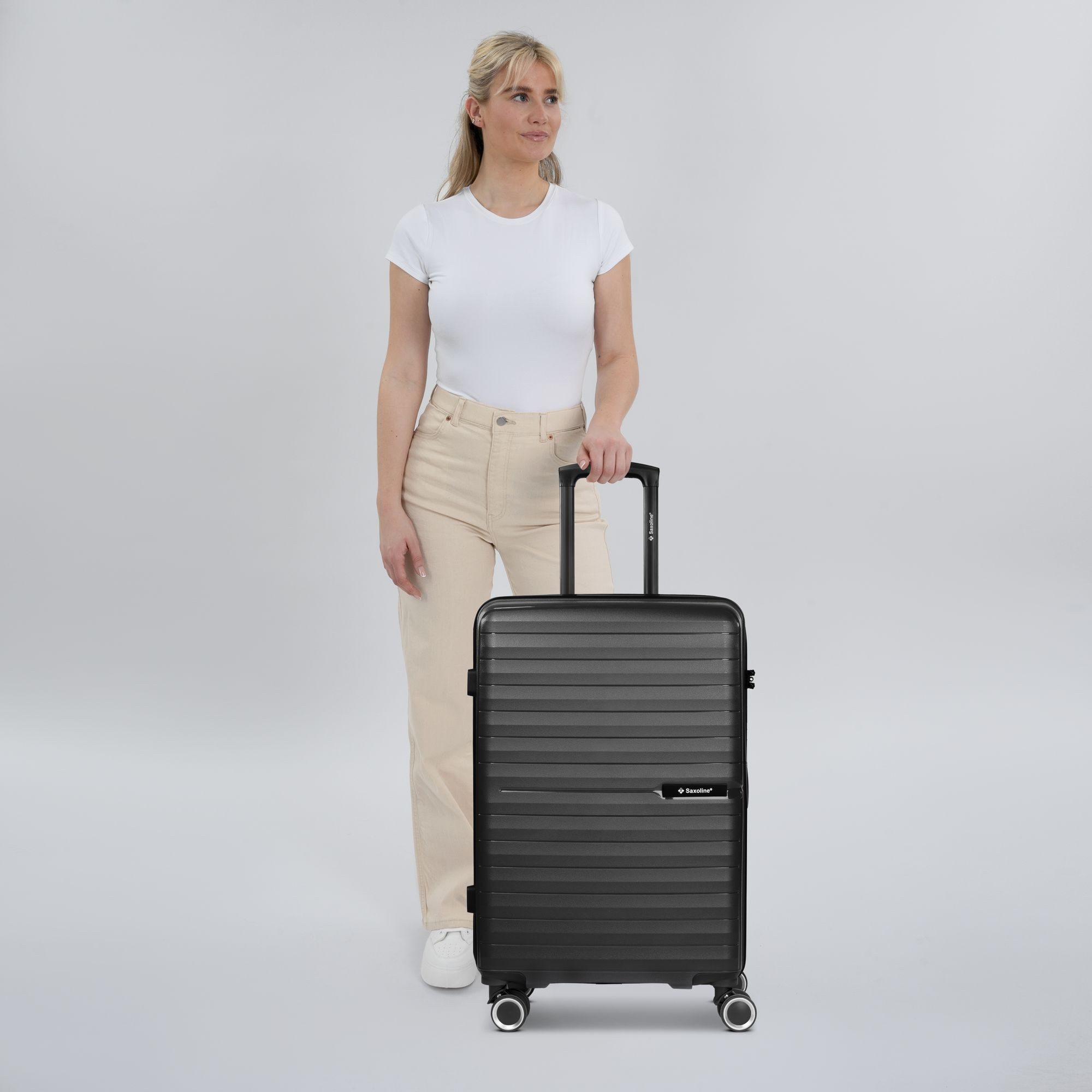 Saxoline® Hartschalen-Trolley Fiesta, 4 Rollen, Polypropylen günstig online kaufen