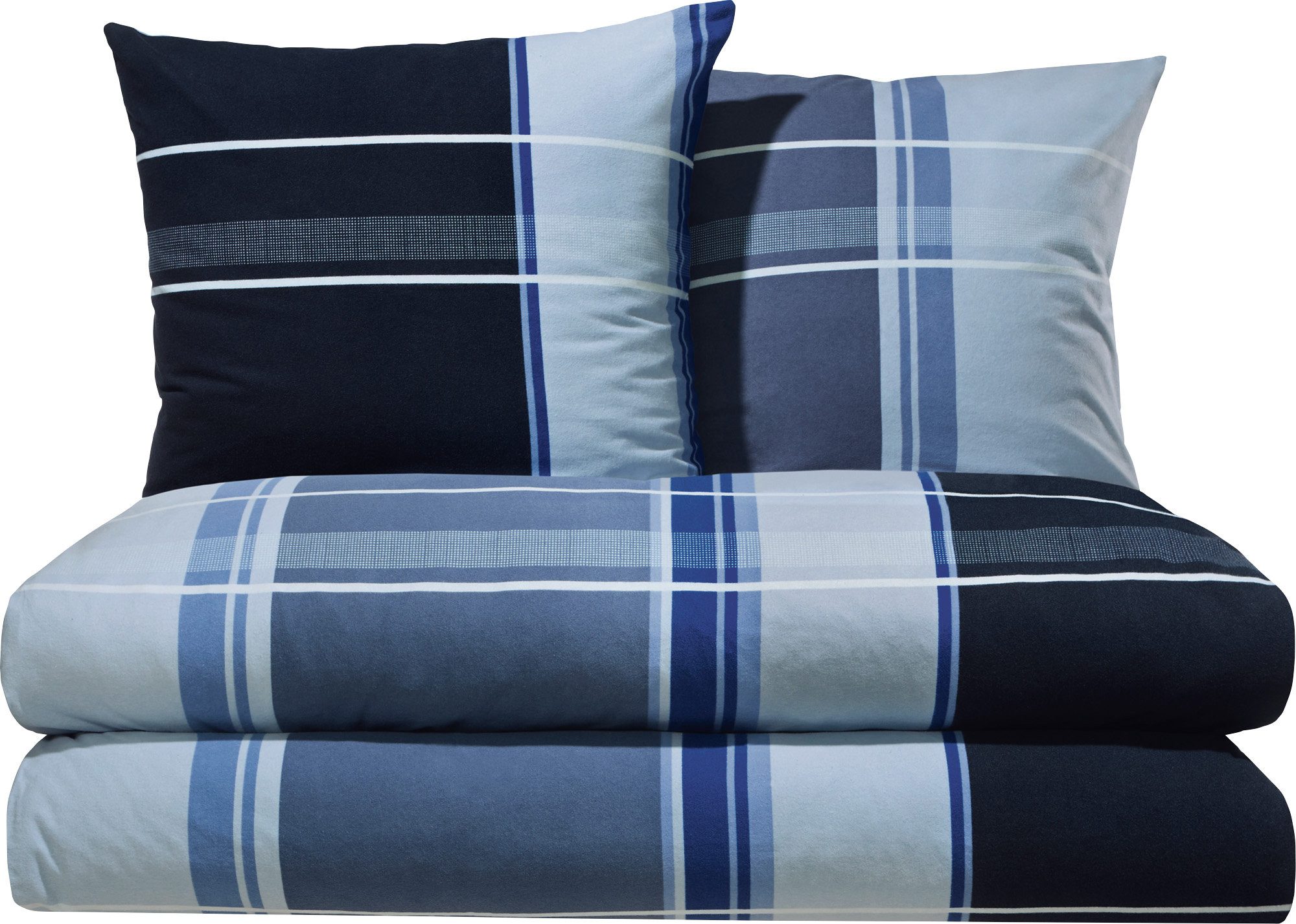 Erwin Müller Bettwäsche Bettwäsche Sparpaket 4-teilig, Biber, Streifen günstig online kaufen