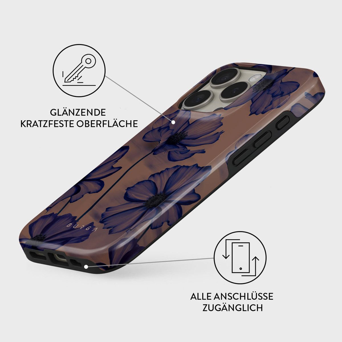 BURGA Backcover Burga Tough Back Cover MagSafe Apple iPhone 16 Pro - Velvet Night