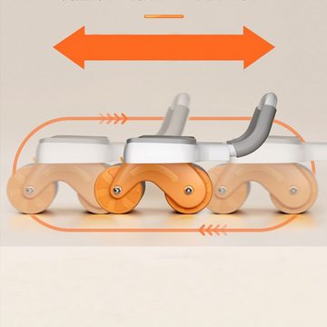 autolock AB-Roller Bauchtrainer Bauchmuskeltrainer Automatisches Rebound Ab Wheel (0-St), mit Ellbogenstütze Schaumstoff Griffen&Anti-Rutsch-Pads