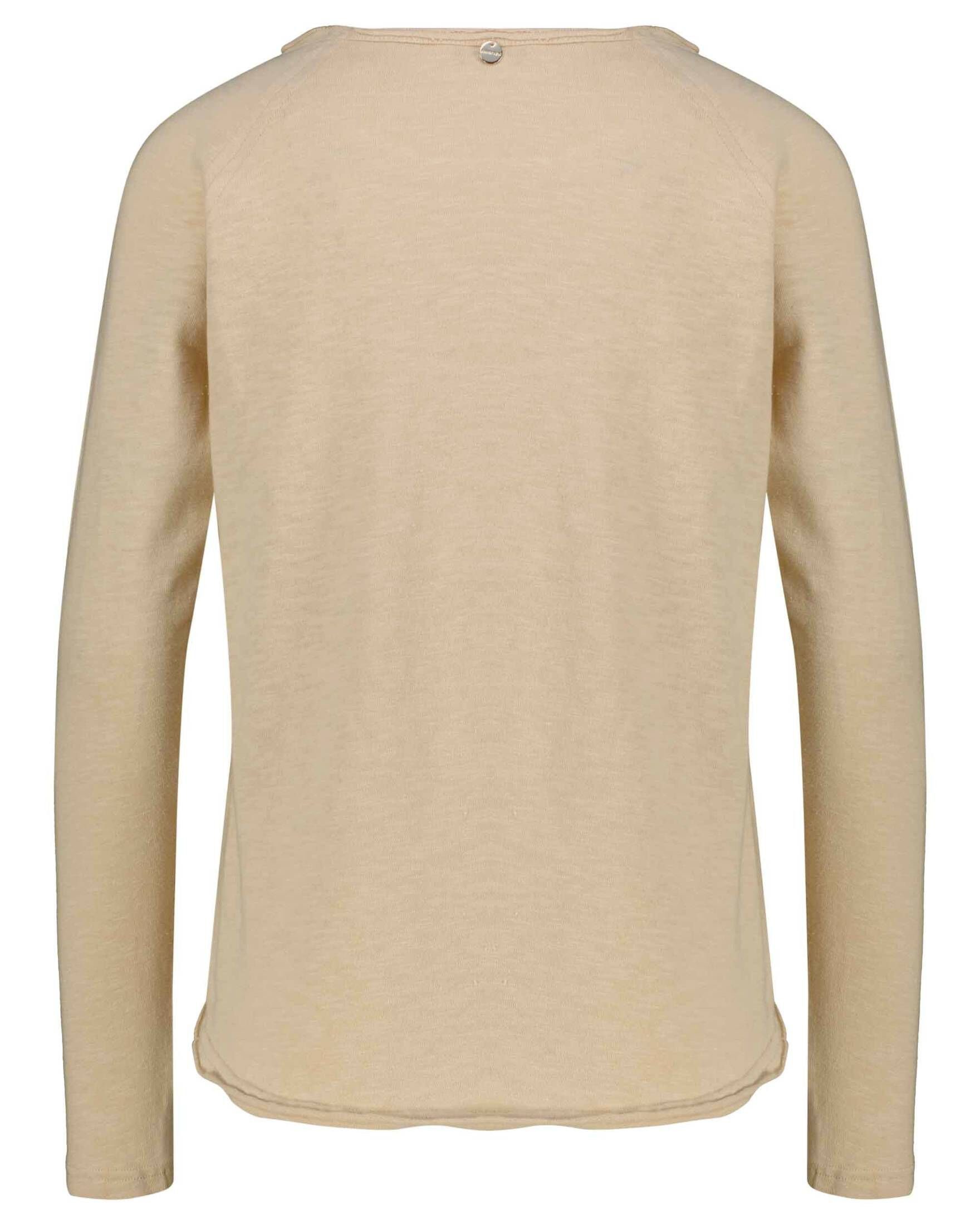 Rich & Royal (1-tlg) T-Shirt Damen Langarmshirt sand (21)