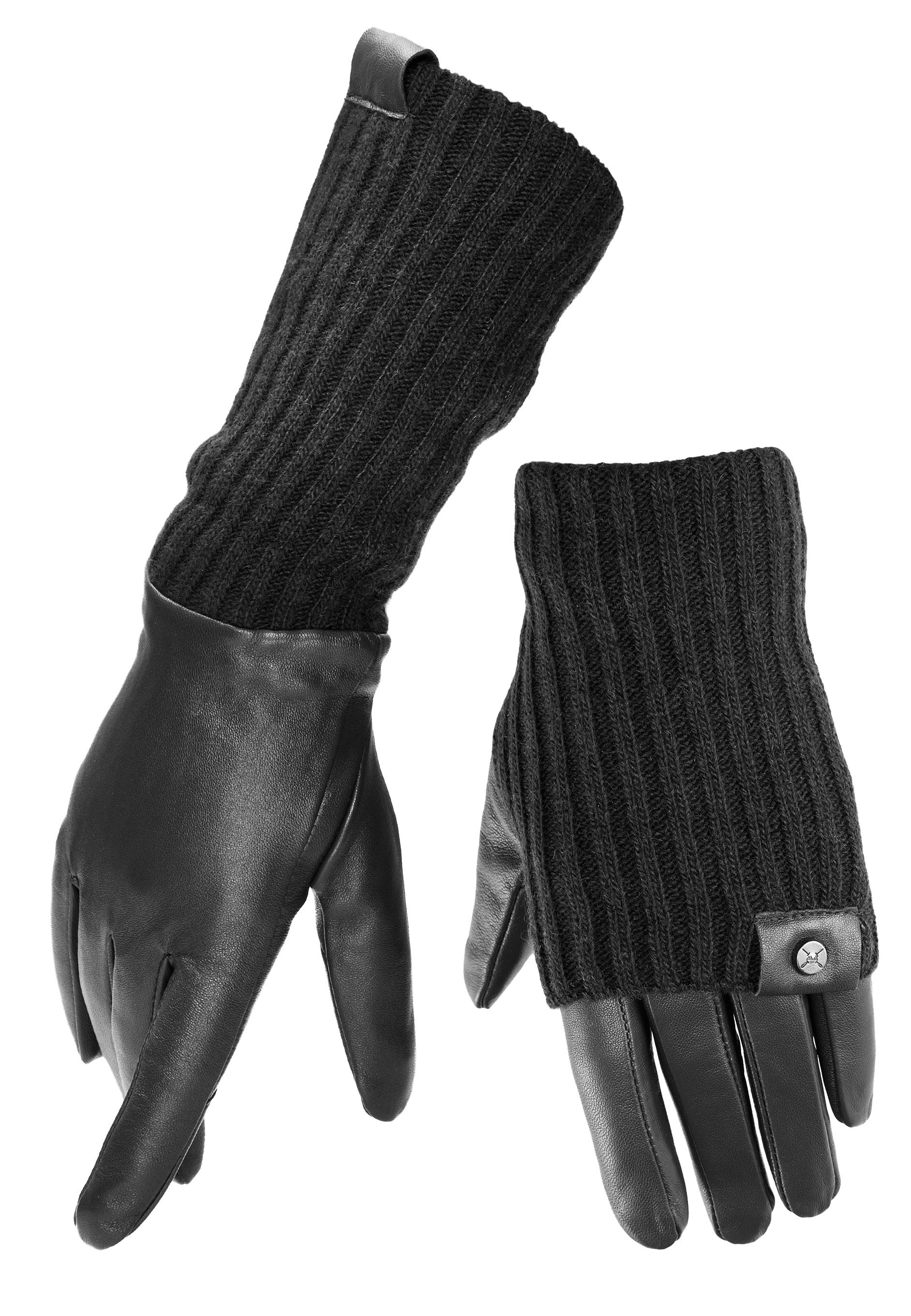 PEARLWOOD Lederhandschuhe ROMY (1 Paar) Fleecefutter, günstig online kaufen