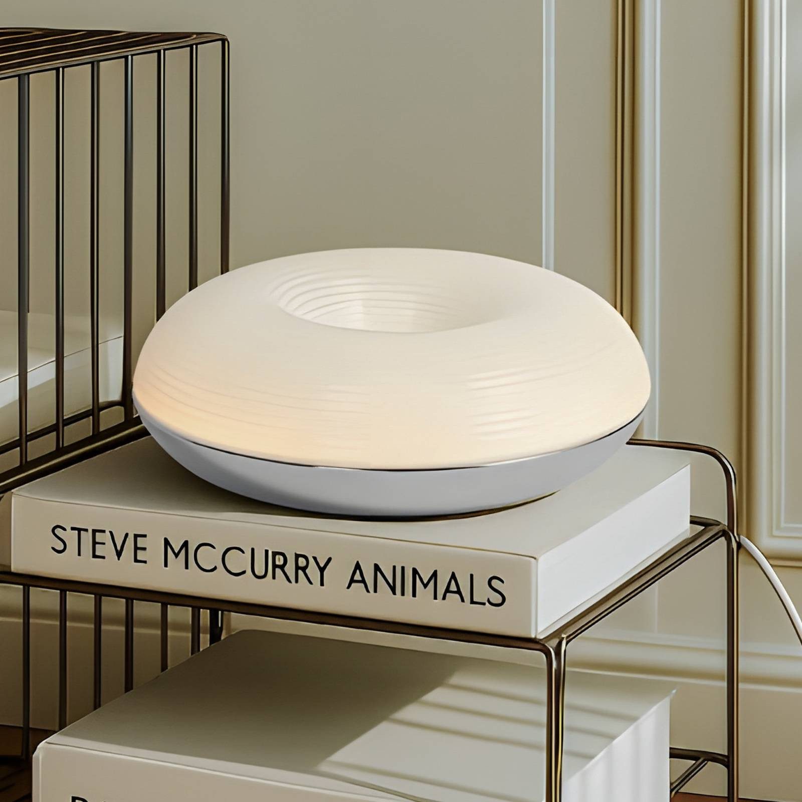 Lindby Tischleuchte Fjora, Enthalten, LED 18 W gesamt, warmweiß