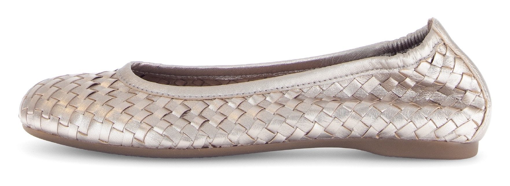 Gabor Ballerina, Schlupfschuh, Frühlingsschuh, Businessschuh mit tollem Flechtmuster