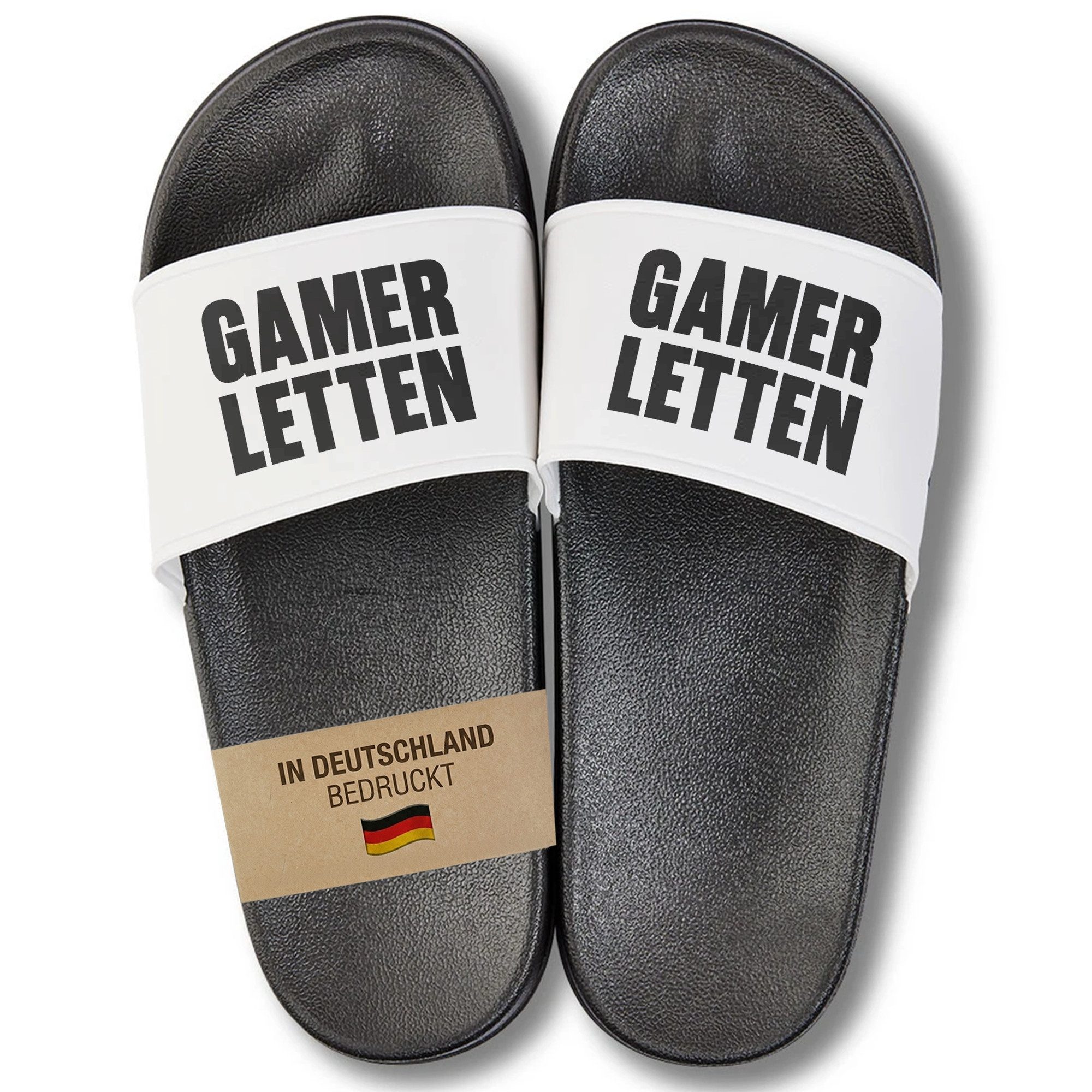 22Feels Geschenk Gamer Zocker Badelatschen Lustig Geburtstag Weihnachten Badepantolette IN DEUTSCHLAND BEDRUCKT