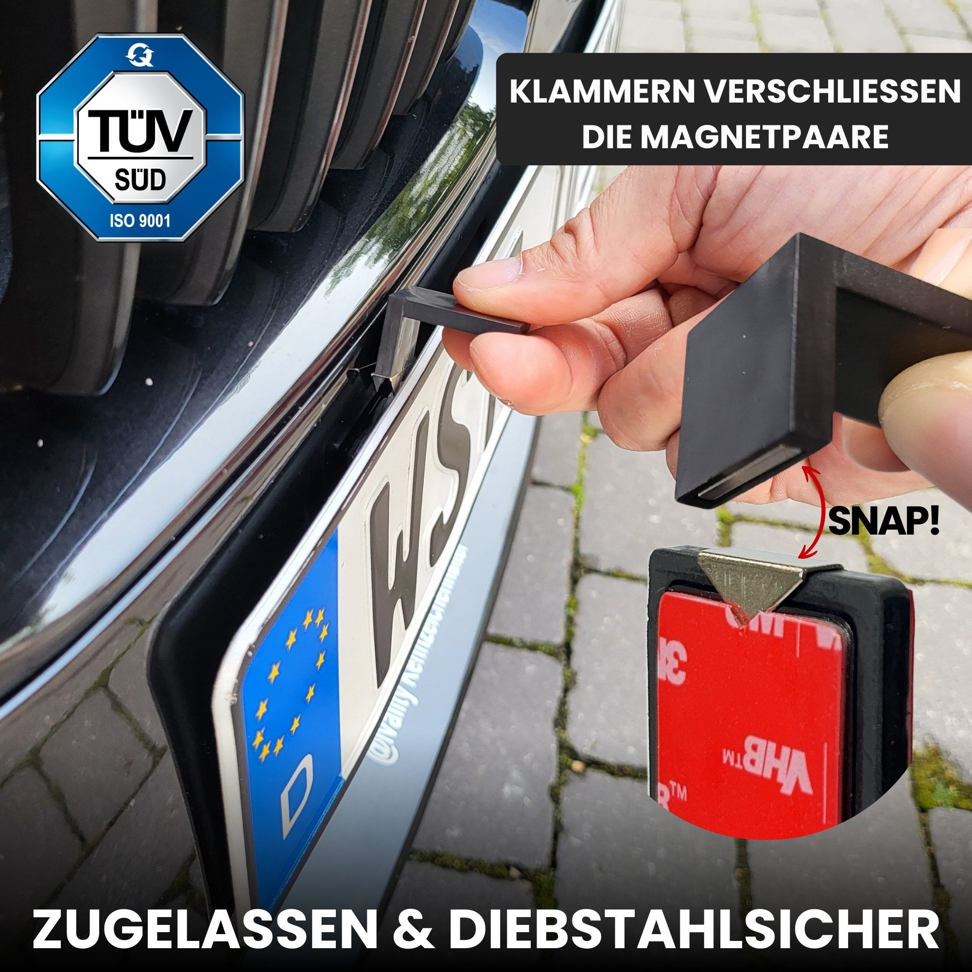Magnet Kennzeichenhalter Mit Abe