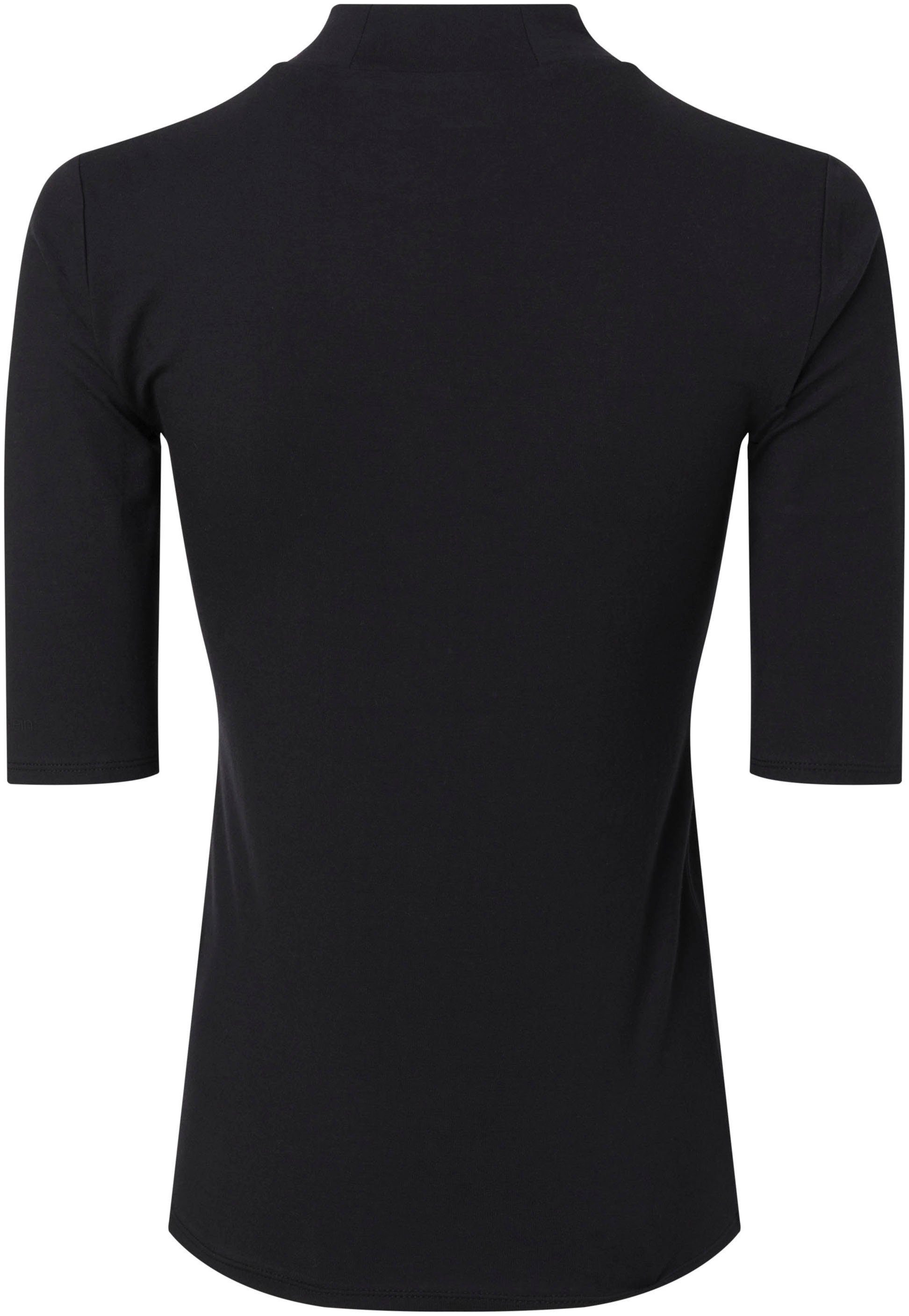 Calvin Klein Stehkragenshirt SMOOTH COTTON STRETCH MOCK TOP | Shirts
